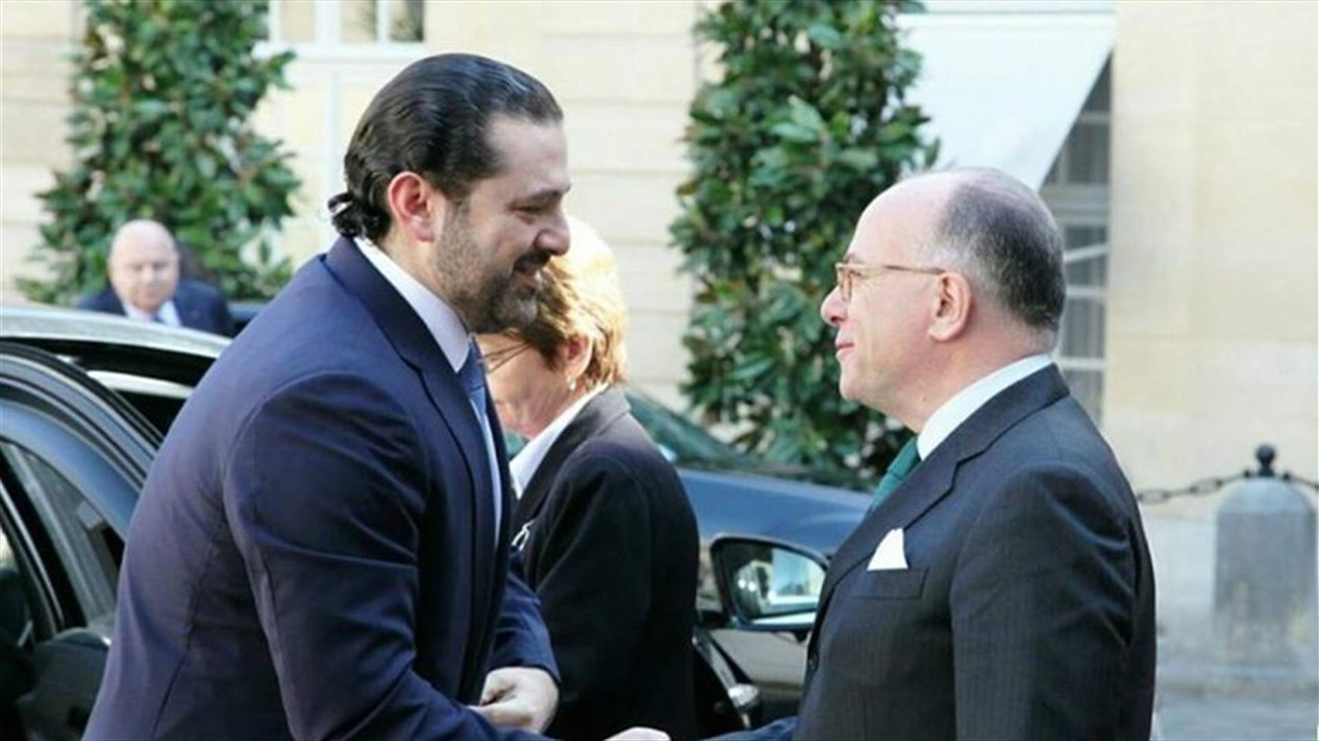 Hariri meets with Cazeneuve, says Lebanon can no longer bear refugees’ burden