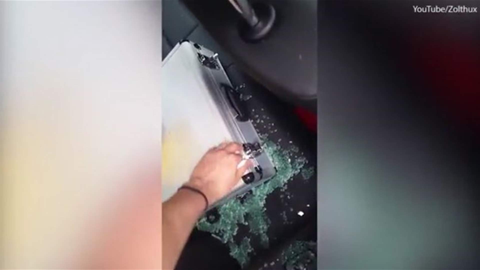 بالفيديو: كسر زجاج السيارة ليسرق حقيبة... ما رآه بداخلها كان صادماً