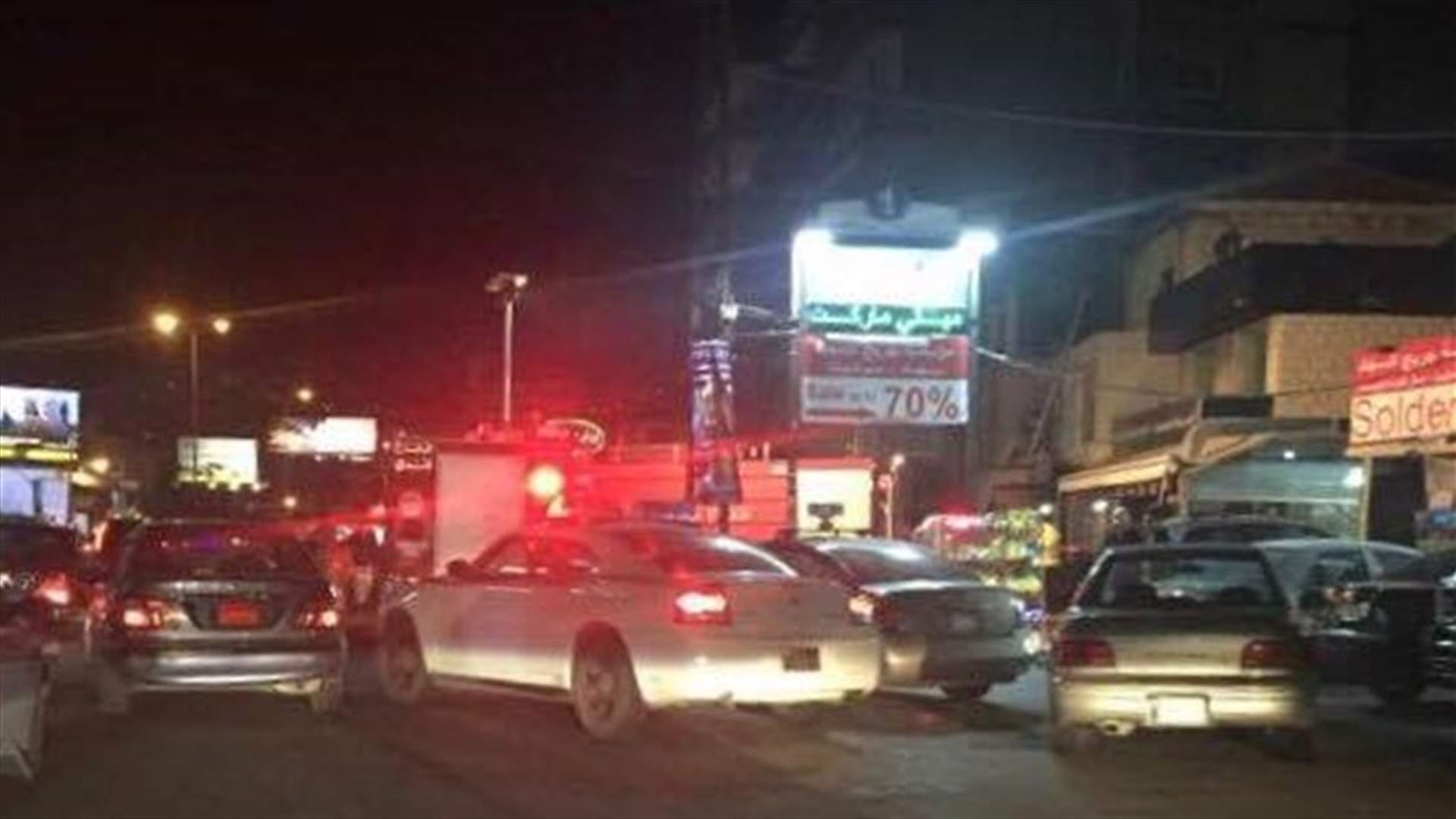 حريق على سطح أحد المطاعم في صربا