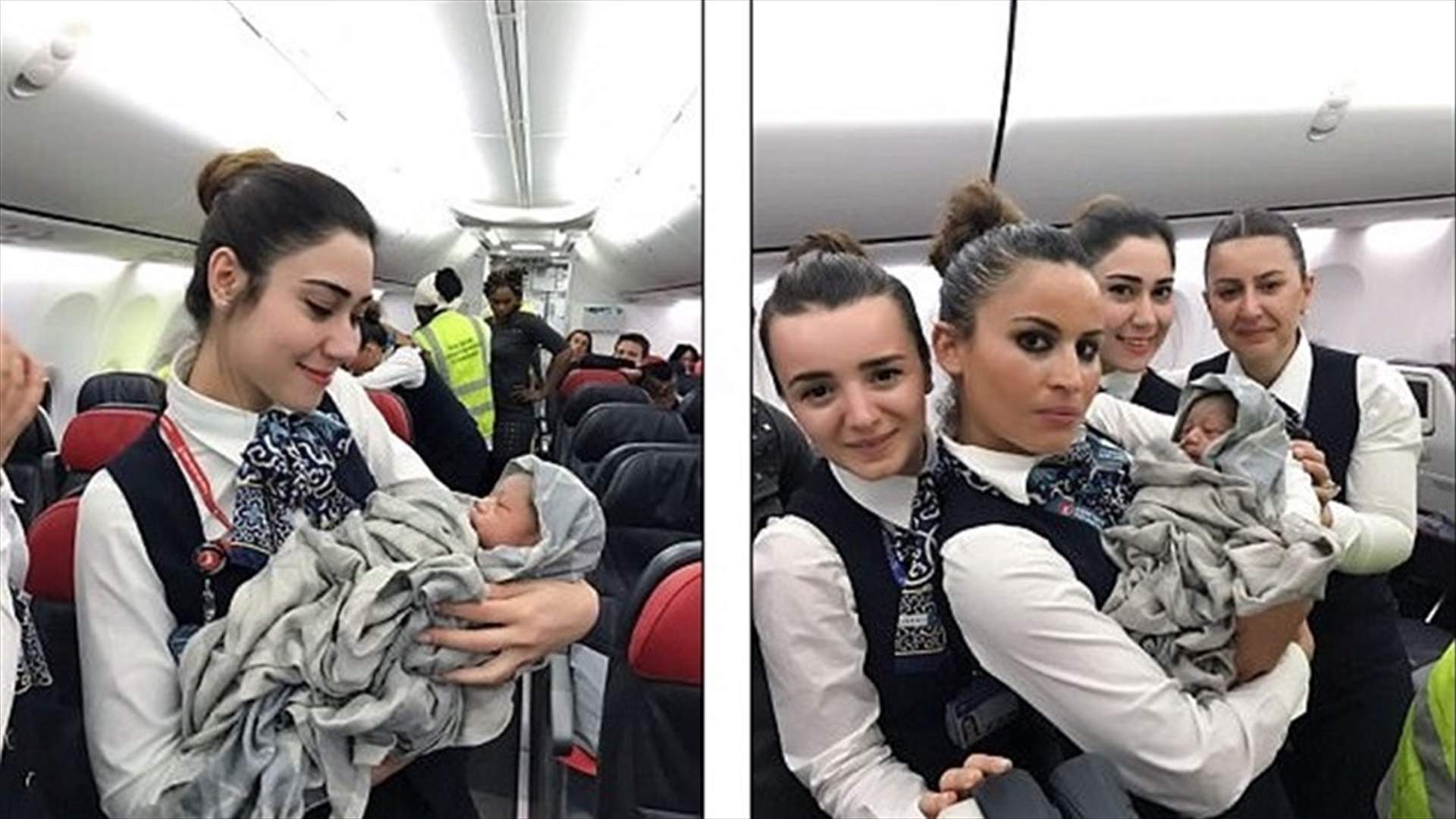 ولادة على ارتفاع 13 ألف متر... وهذا ما فعلته المضيفات!