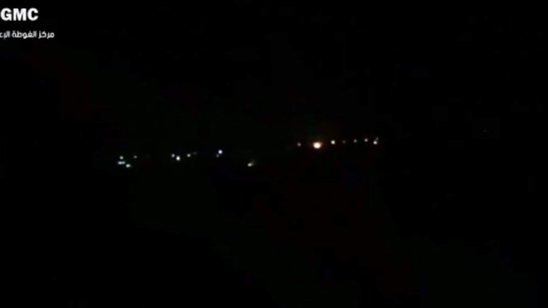بالفيديو - اسرائيل تقصف مستودع أسلحة لحزب الله قرب مطار دمشق