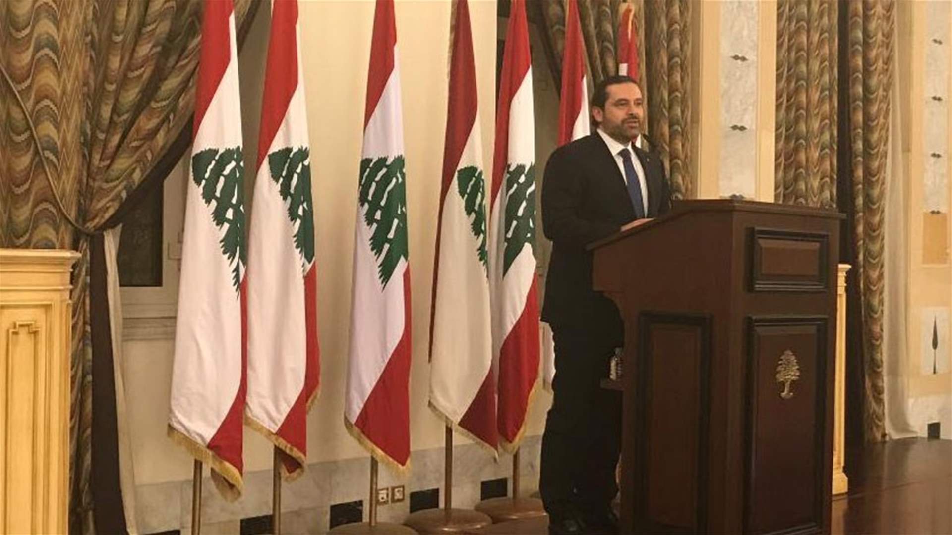 Hariri says will call next week on the cabinet to convene