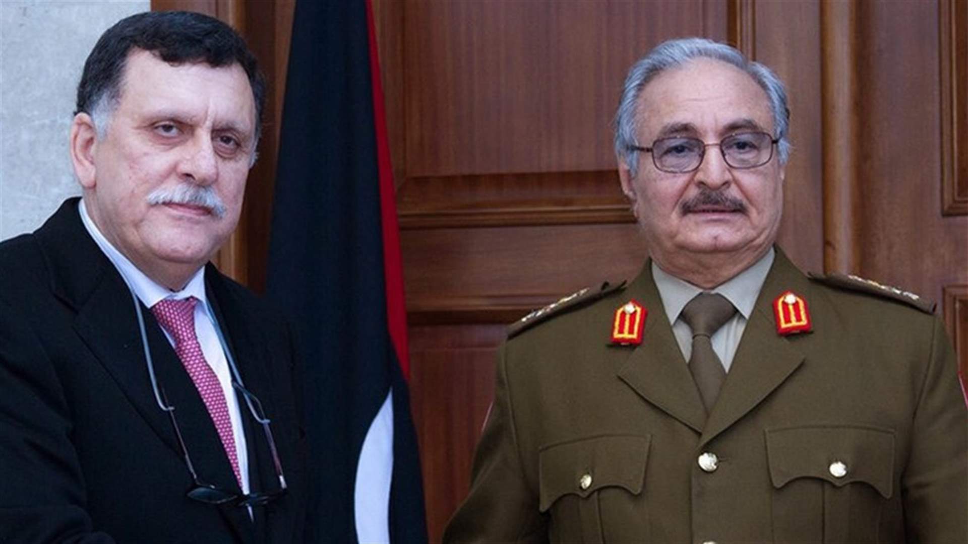 لقاء بين السراج والمشير حفتر في ابوظبي