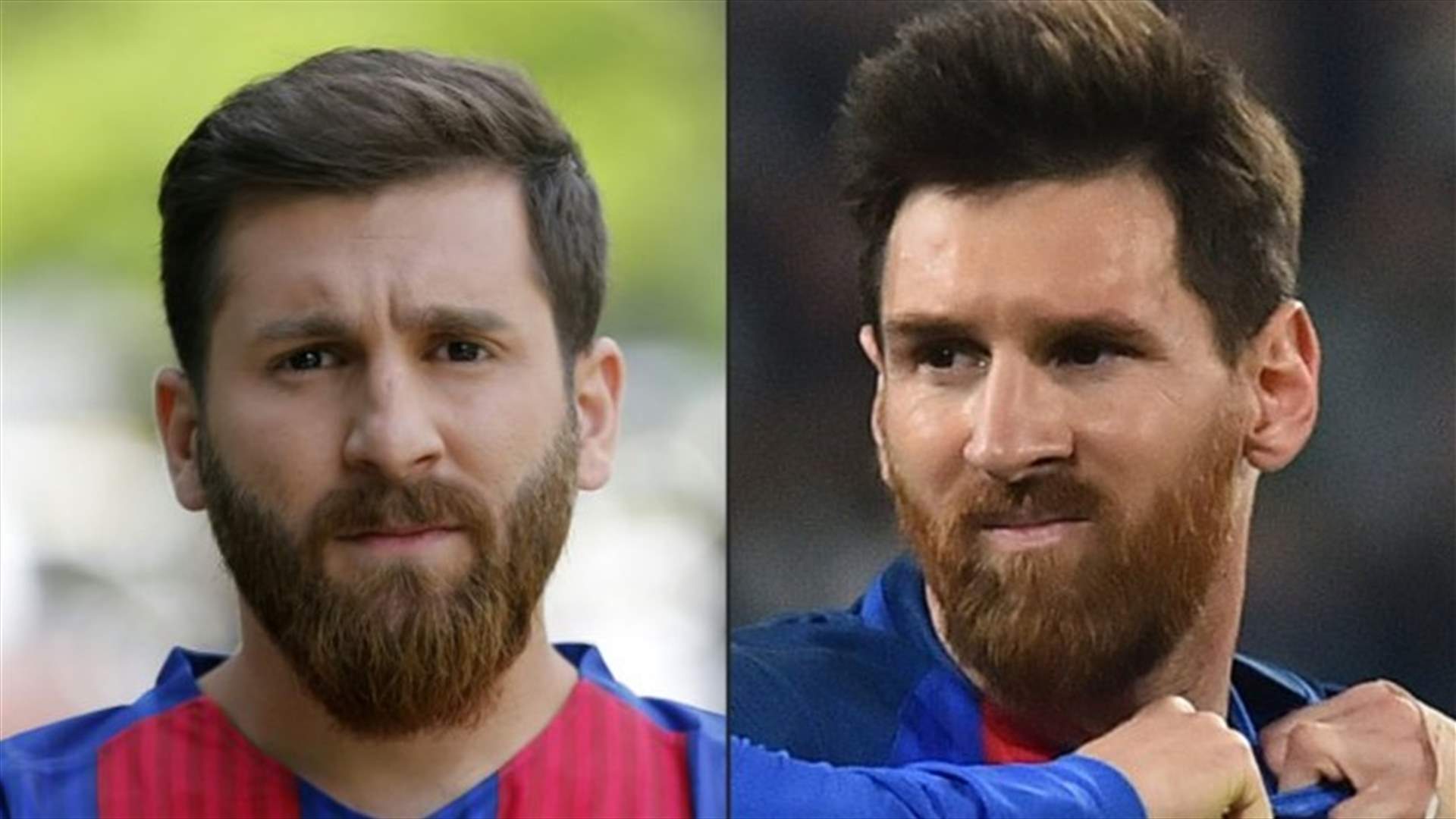 بالفيديو- الشبه الكبير بينه وبين ميسي...كاد يدخله السجن!