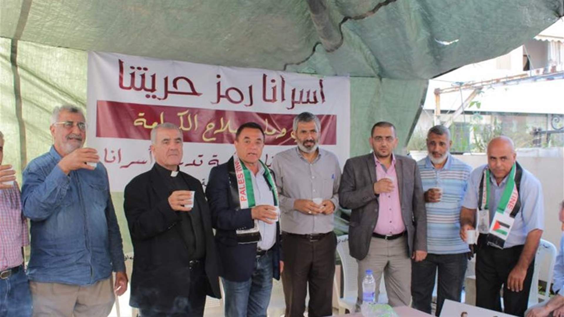 خيمة اعتصام في سبلين تضامنا مع الاسرى في السجون الاسرائيلية