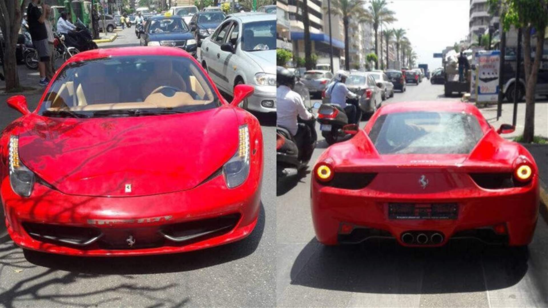 بالصورة- ما مخالفة هذه السيارة الفخمة في بيروت؟