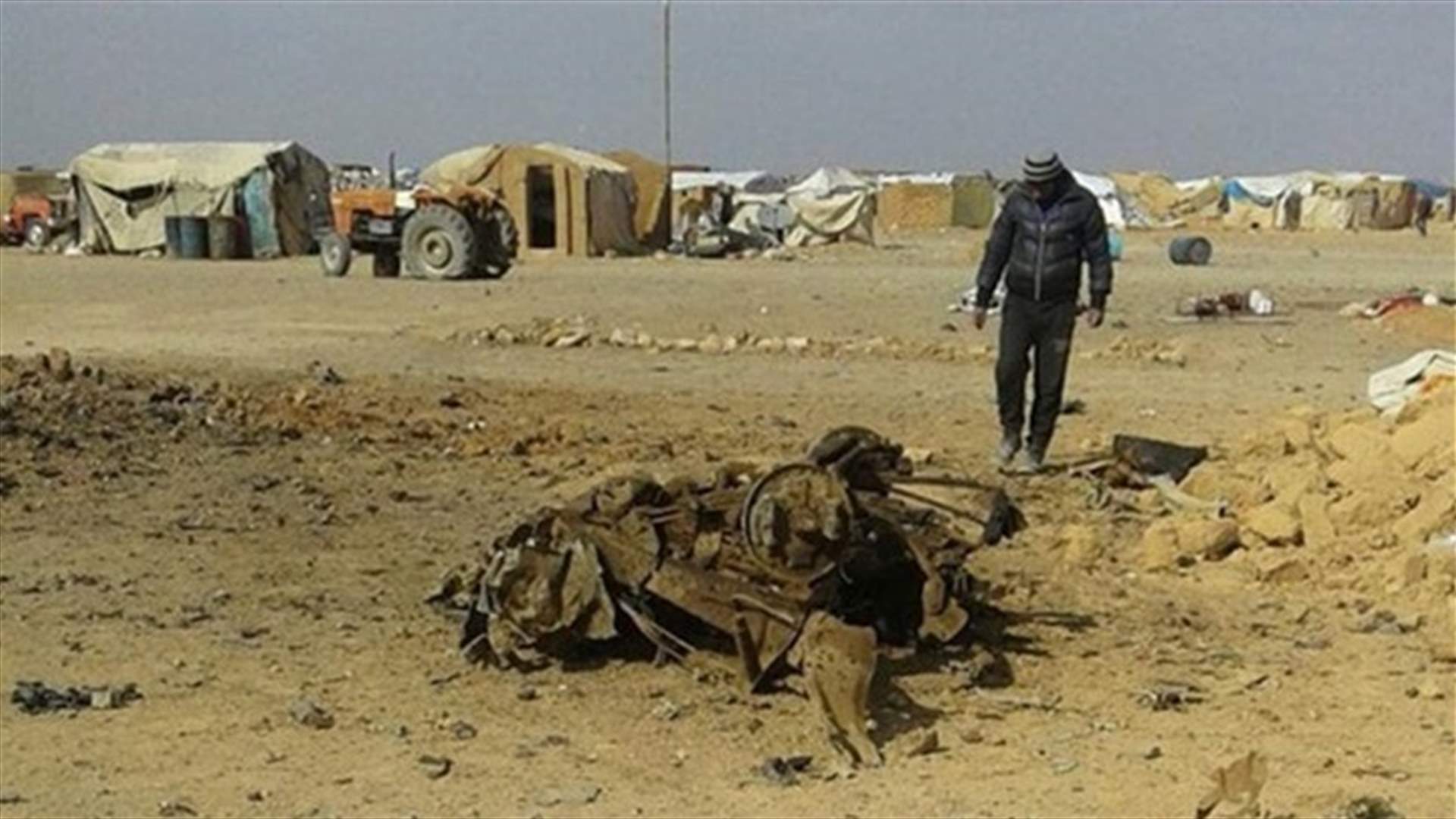 انفجار سيارة ملغومة في مخيم للنازحين السوريين