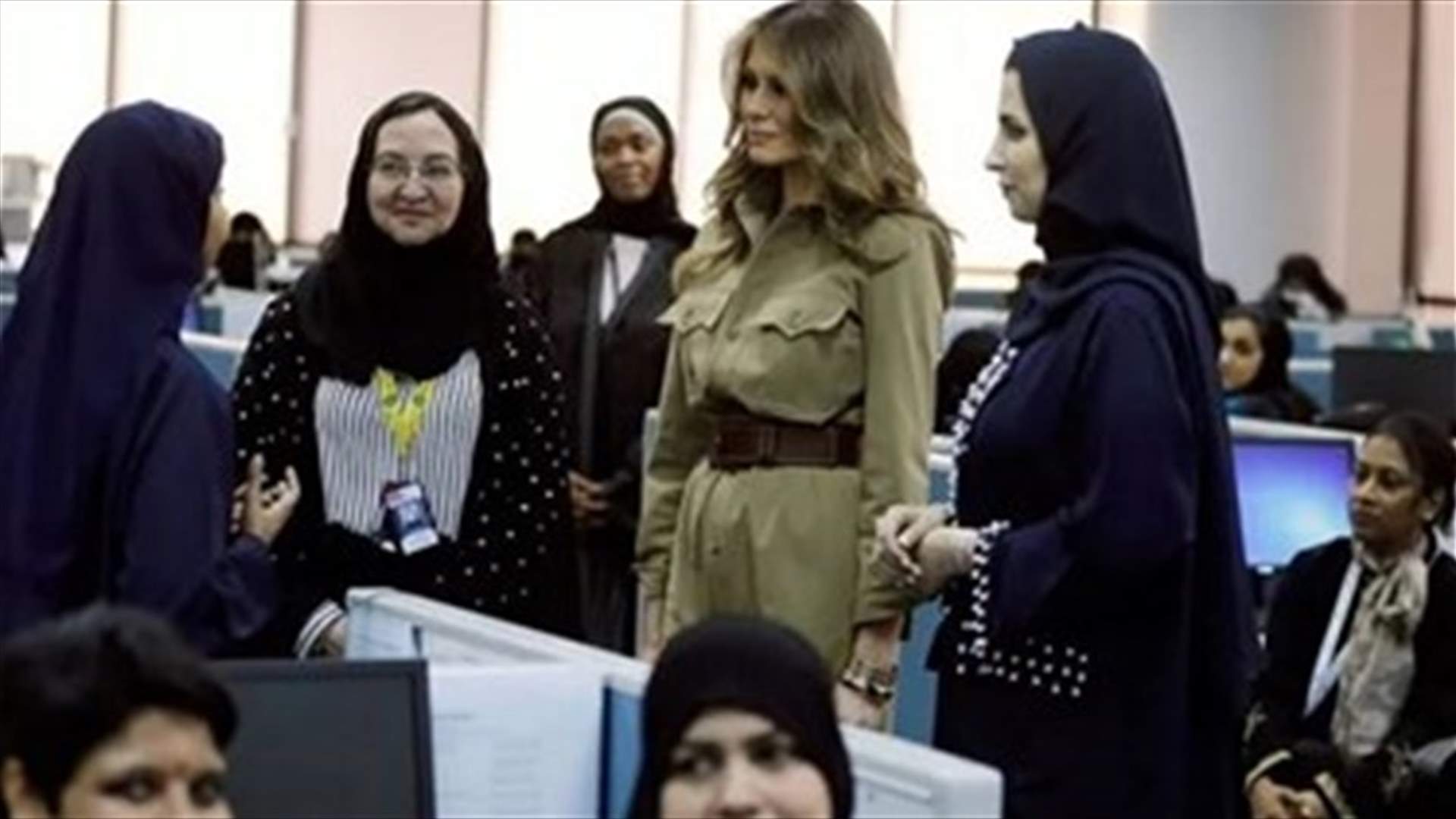 Melania Trump hails "empowerment of women" at Saudi company visit