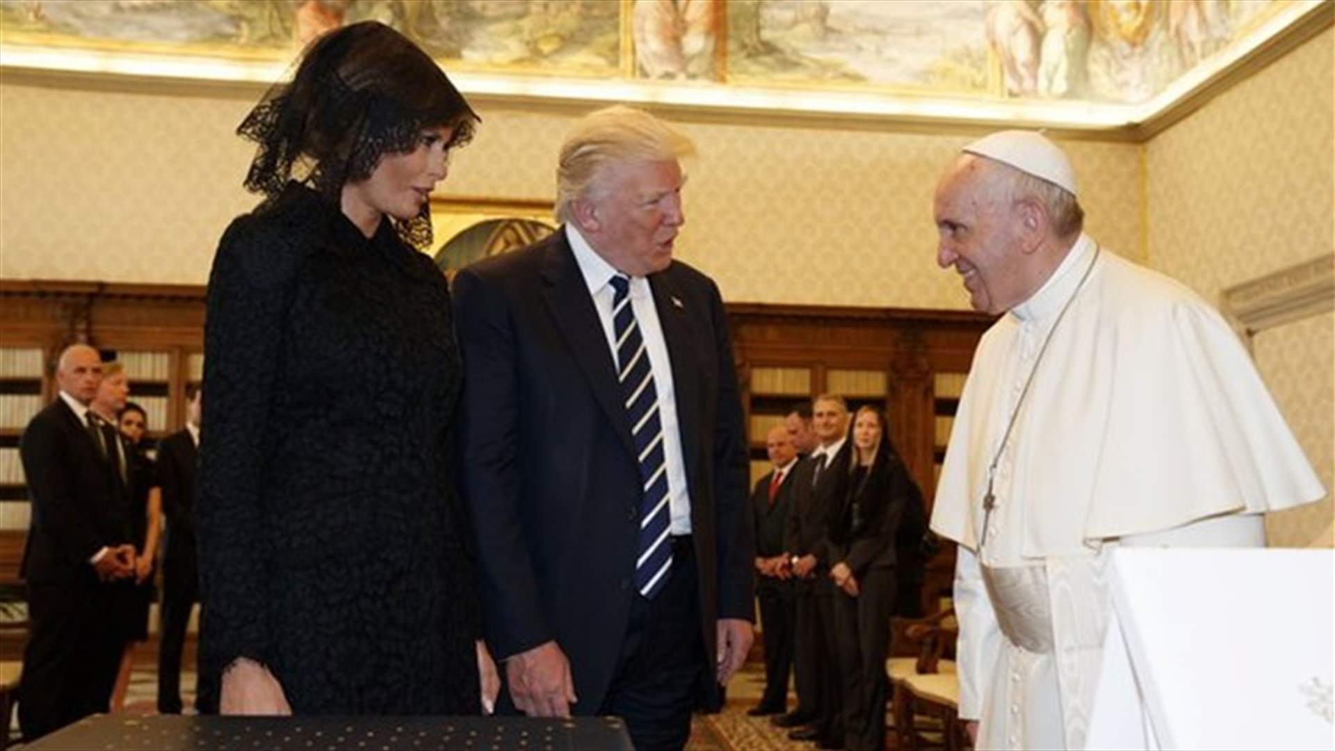 Pope asks Trump to be peacemaker, gives him environmental letter