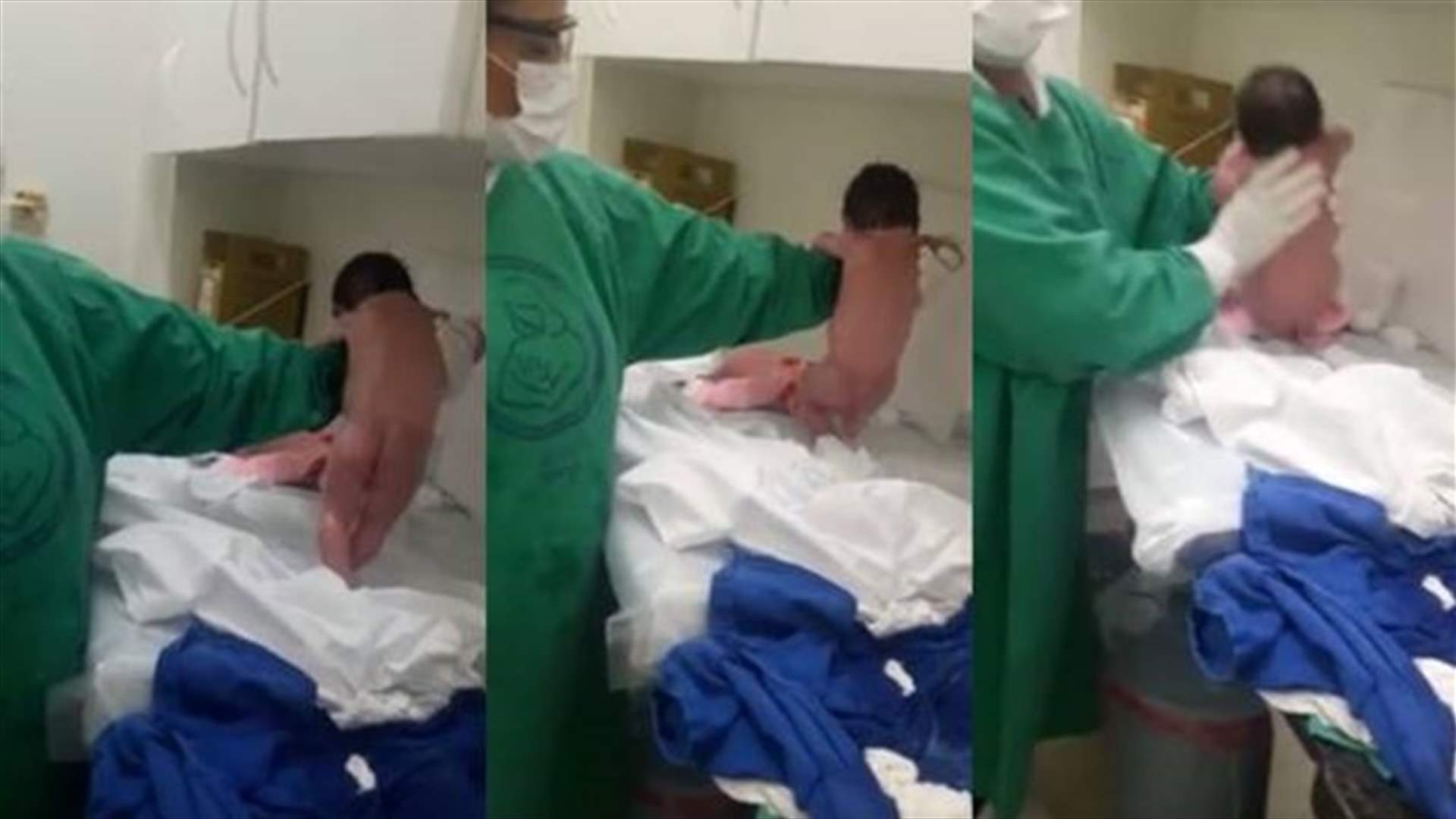 VIDEO:  Baby Becomes Internet Sensation For Walking Minutes After Being Born