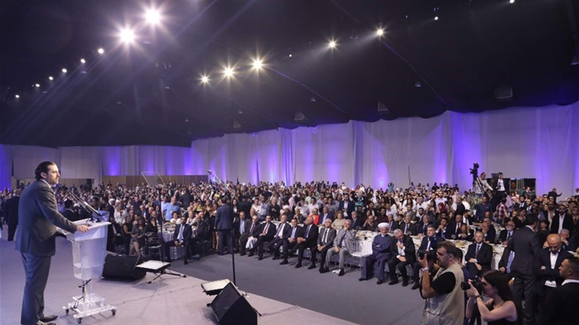 الحريري: حرش بيروت وشاطئ الرملة البيضاء المجاني والمساحات الخضر ستبقى لأهل بيروت