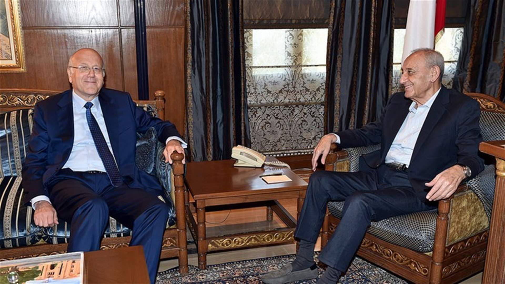 Mikati says agreed with Berri over need to refrain from redistributing Tripoli’s Maronite seat