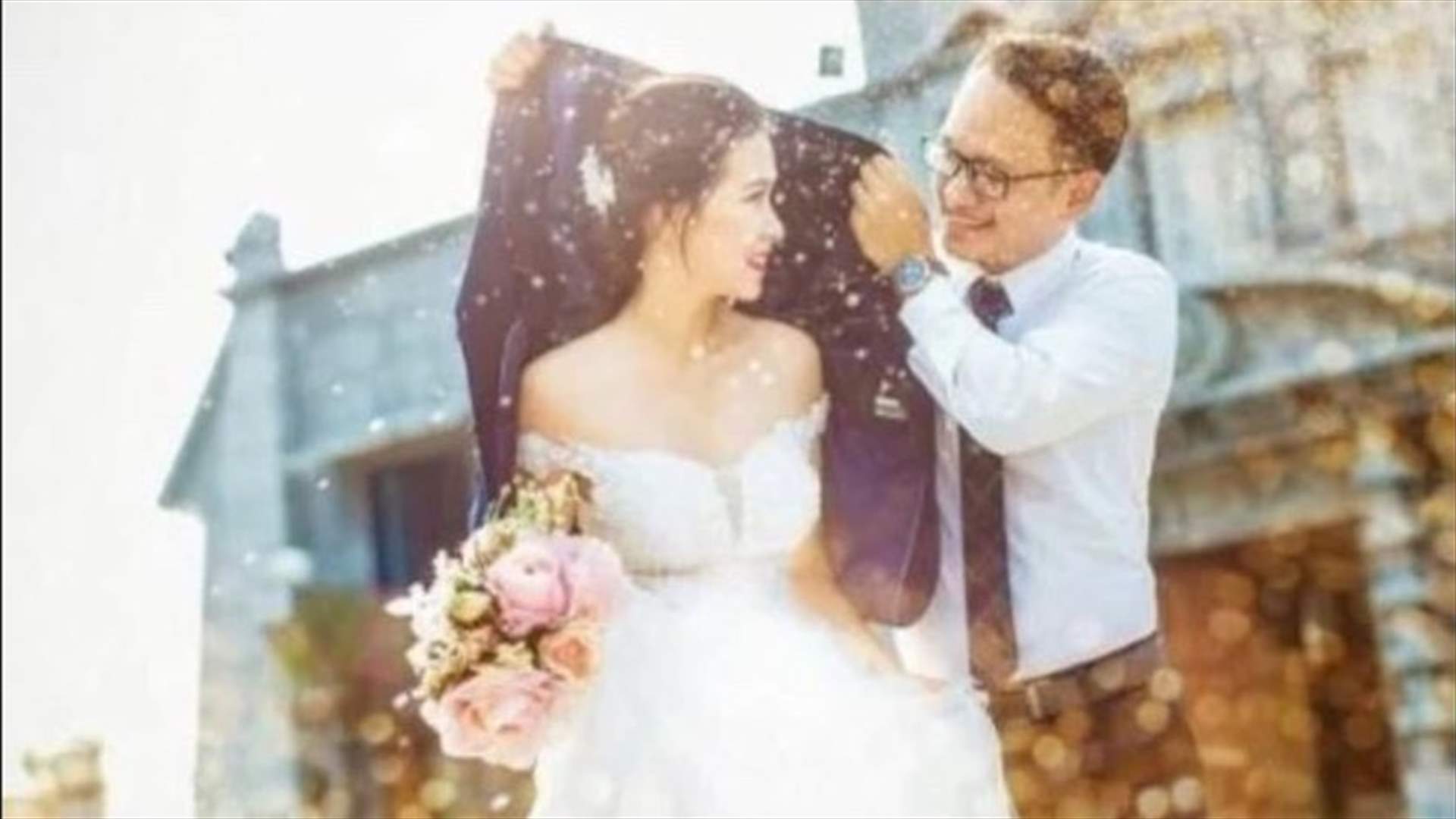 سرّ هذه الصورة الجميلة لعروسين سيصدمكم!
