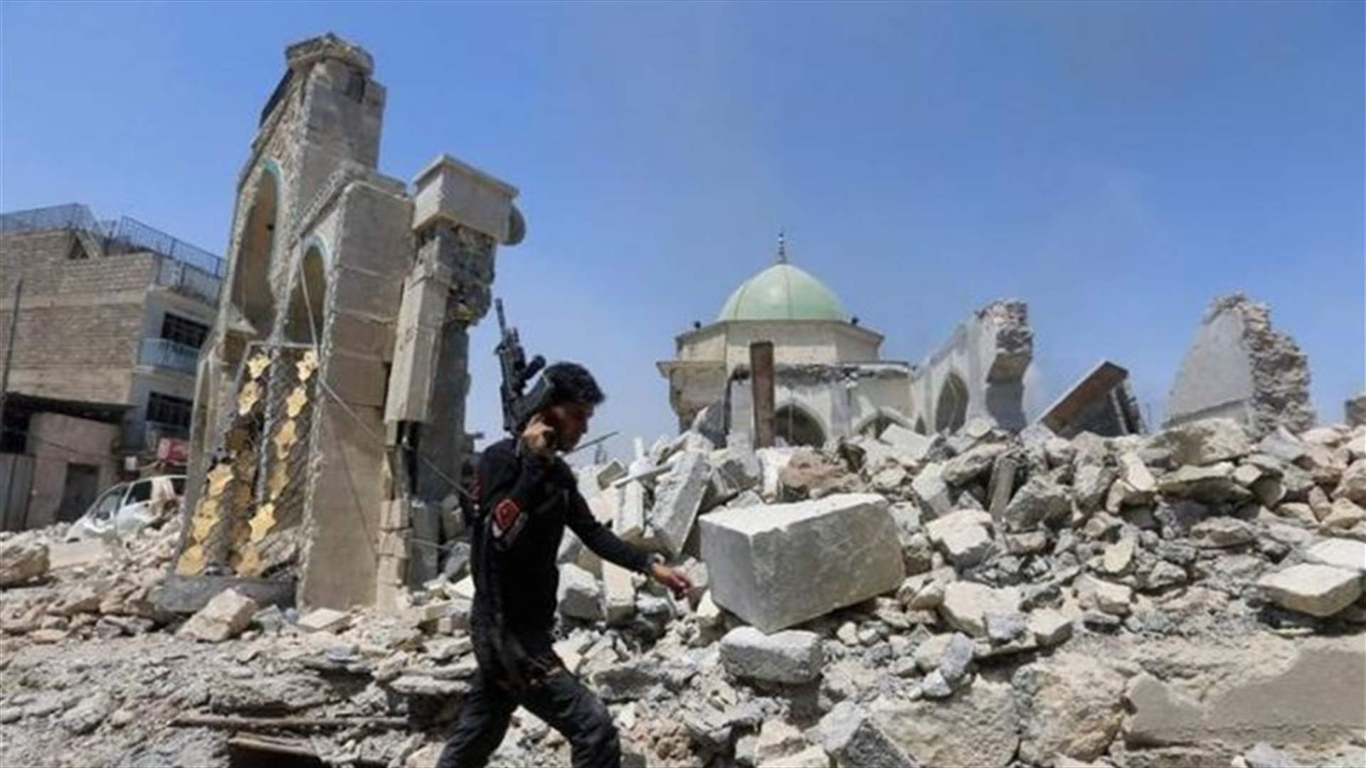 Mosul mosque where Islamic State took world stage lies in rubble