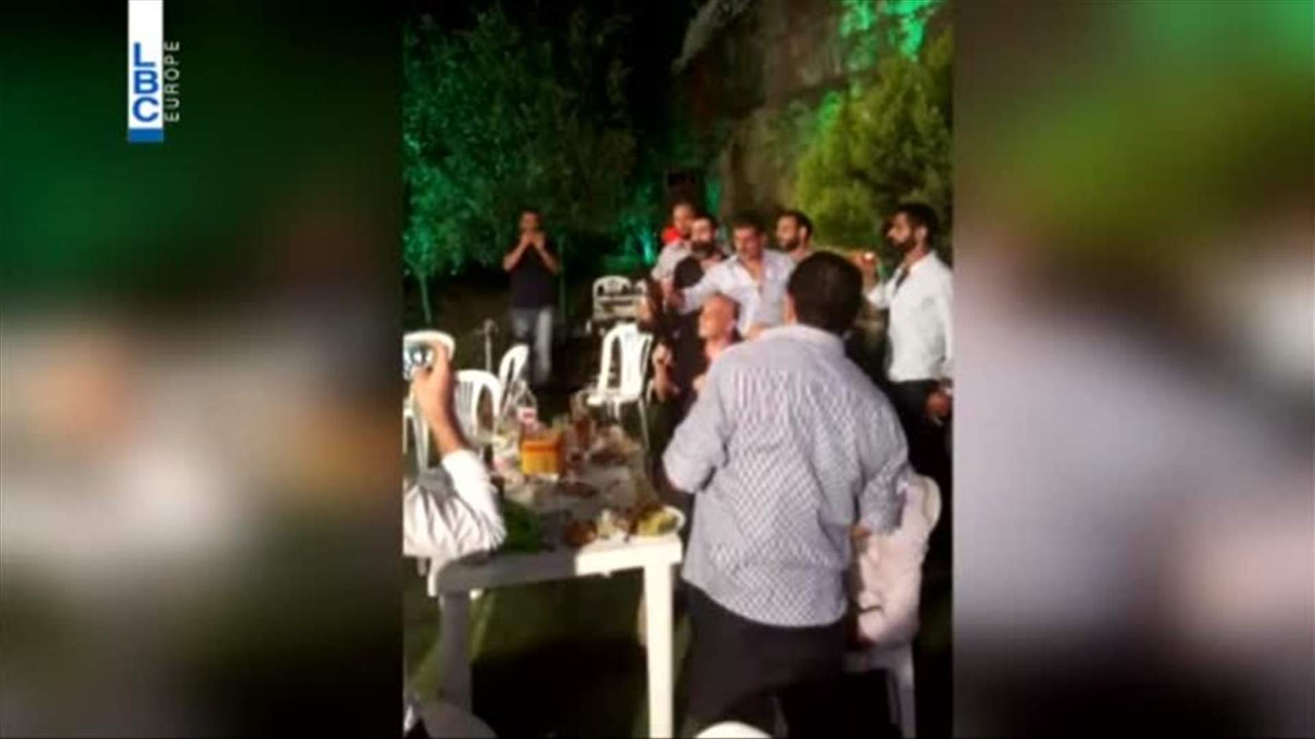 بالفيديو- مشاهد جديدة تظهر مطلق النار في عرس بتغرين