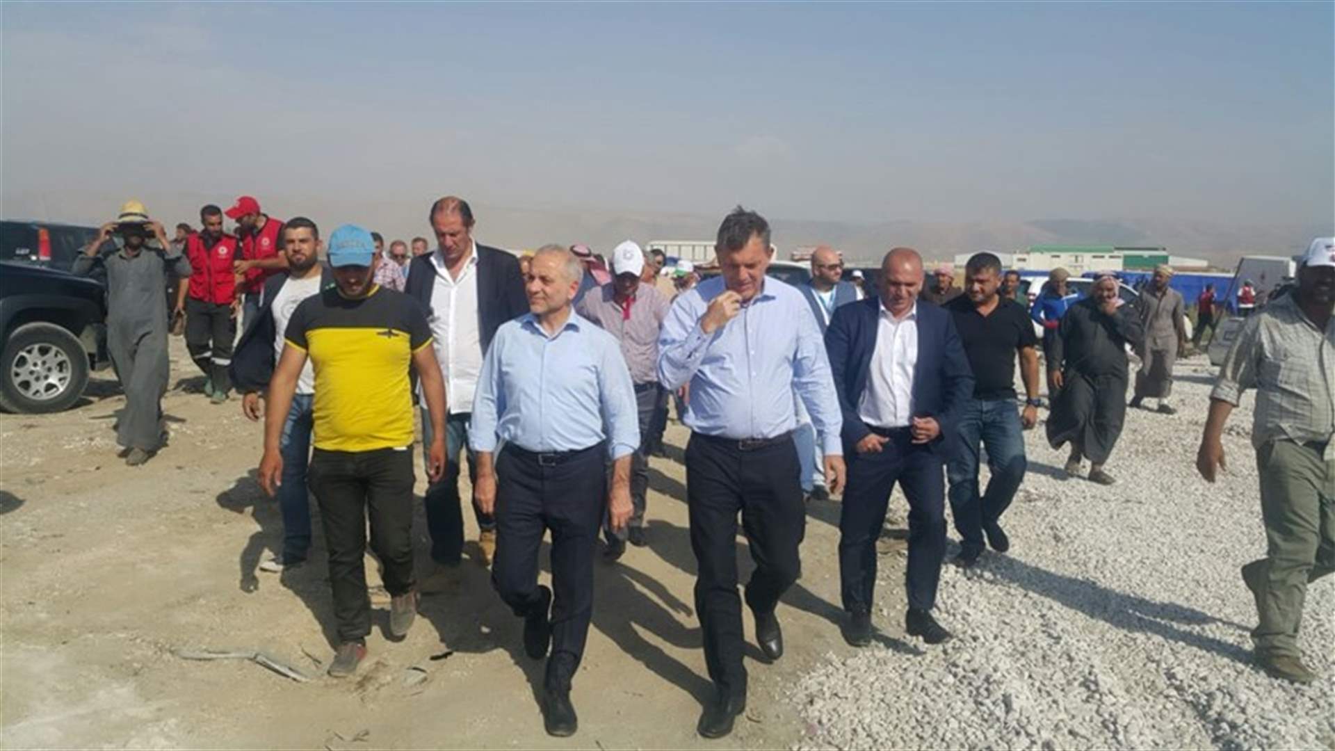 المرعبي يجول على مخيم النازحين في قب الياس