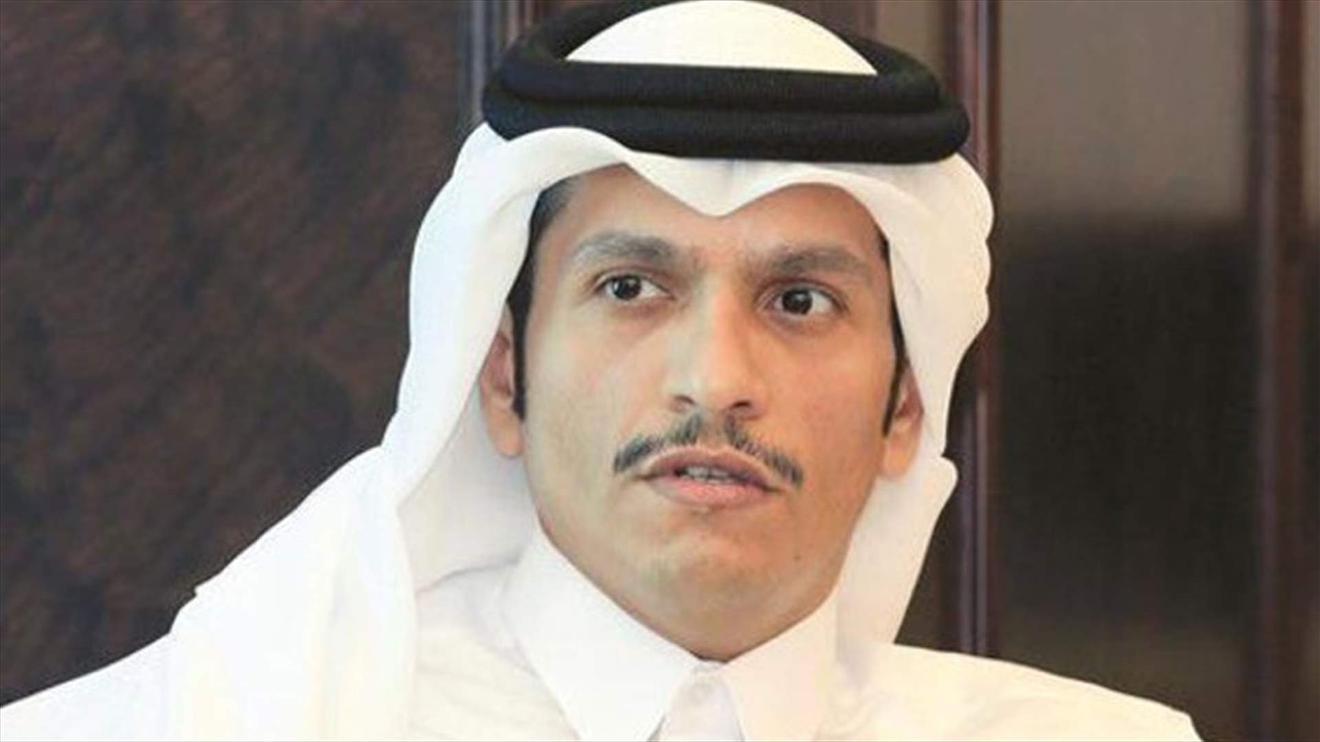 وزير خارجية قطر يدعو  الى الحوار لحل الازمة...