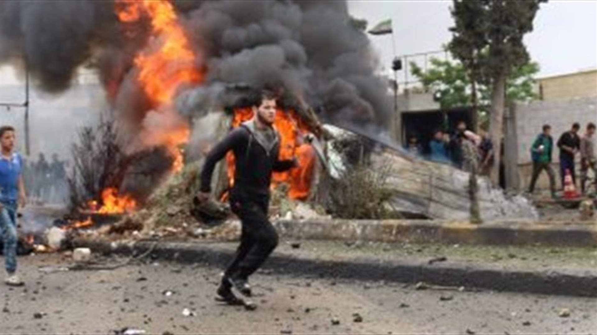 انفجار في محطة حافلات في حماة