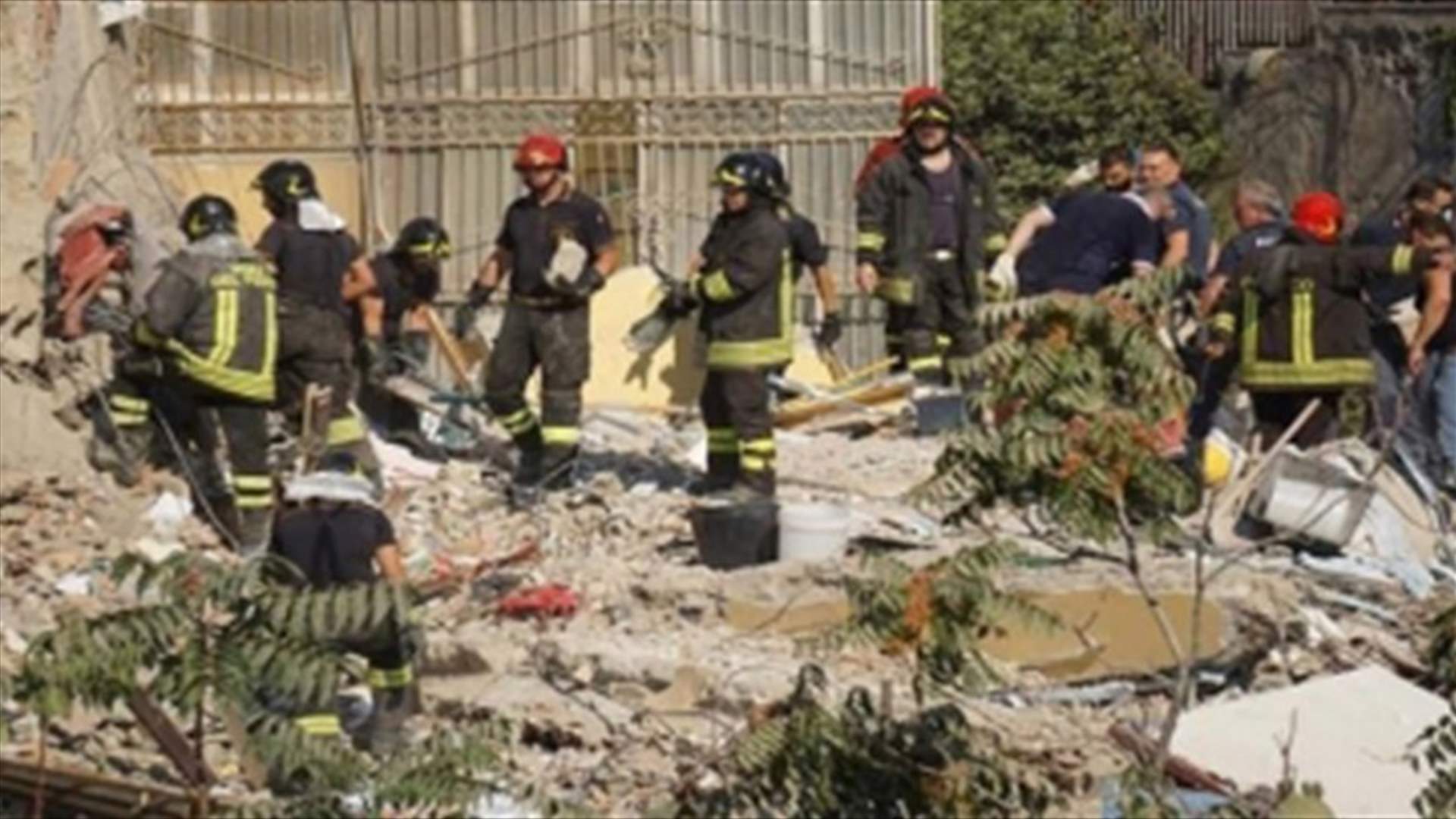 ثمانية مفقودين اثر انهيار مبنى قرب نابولي