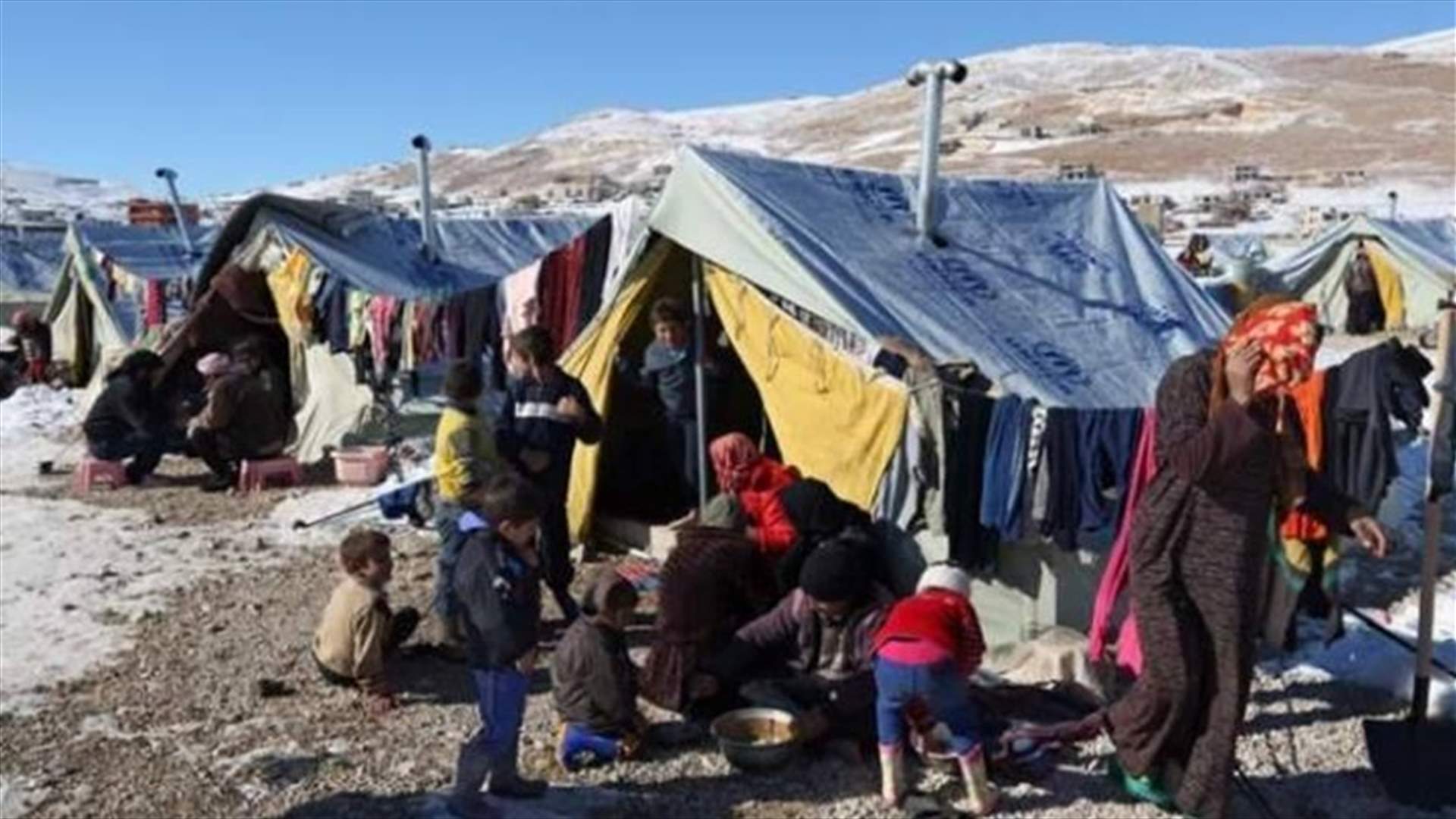 دهم مخيمات للنازحين السوريين في بريتال