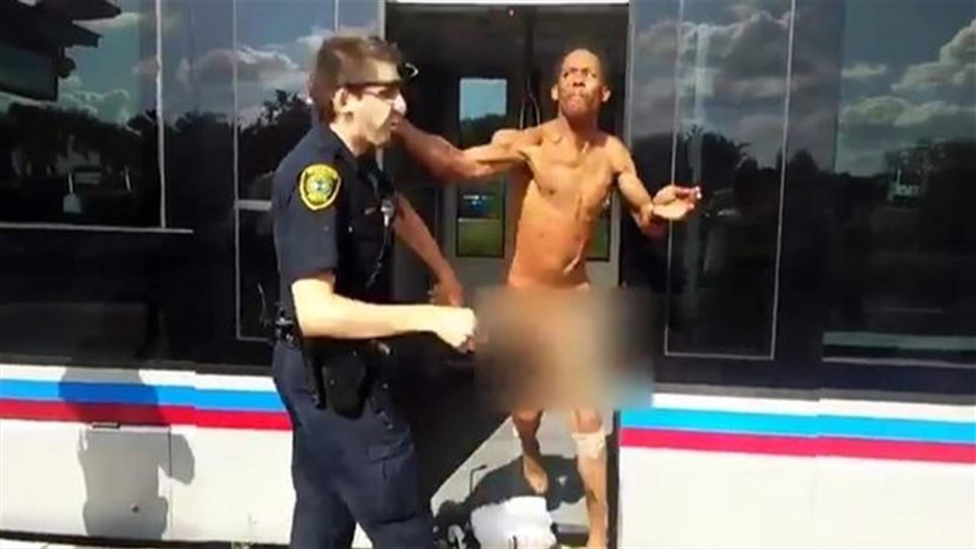 VIDEO – Naked Man Sprays A Cop With Pesticide Before Being Tasered