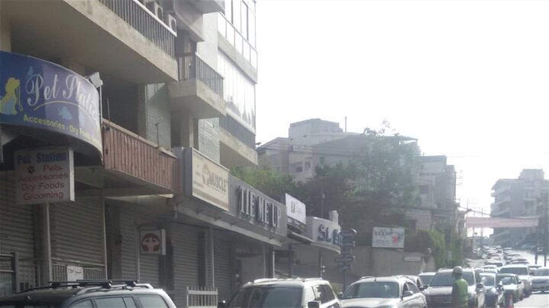 بالصورة- هذا هو سبب زحمة السير على طريق عجلتون