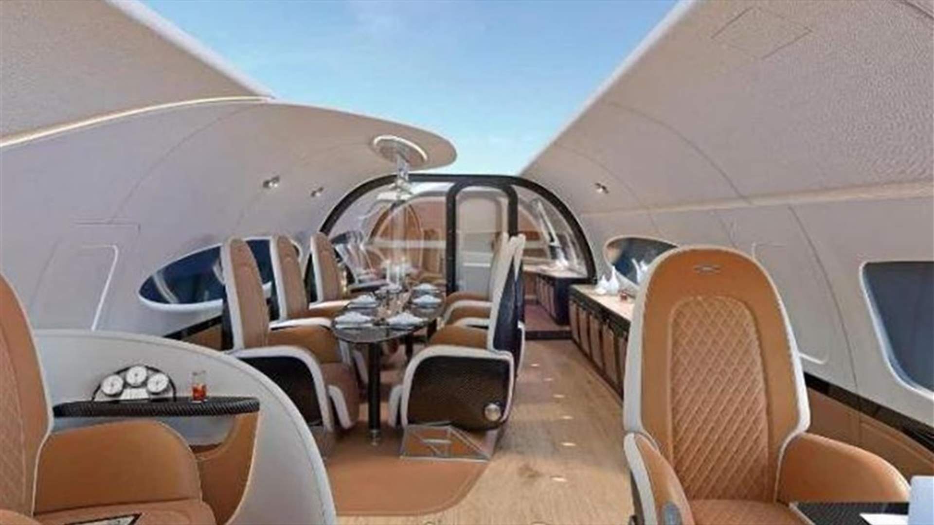 صور مذهلة من داخل أول طائرة خاصة مكشوفة السقف