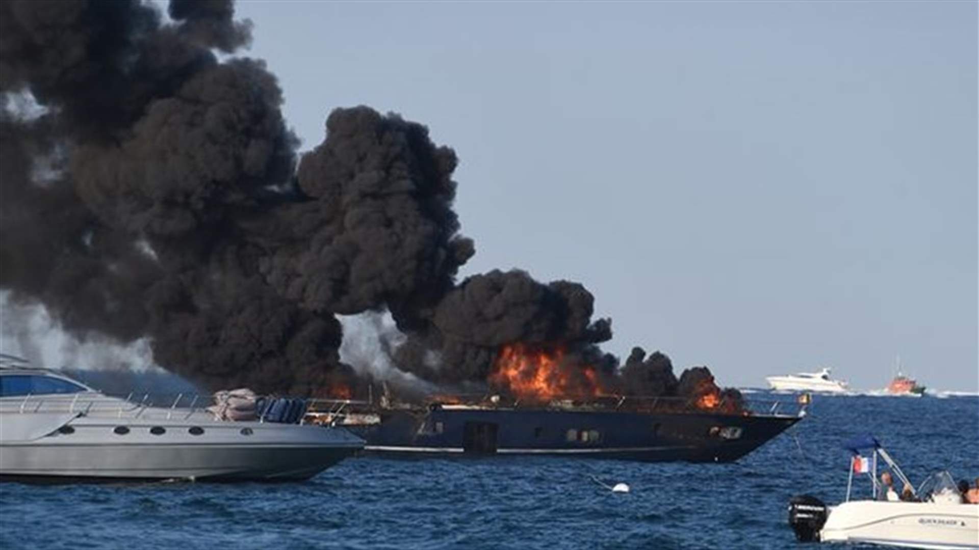 Famed French beach partly closed after luxury yacht burns