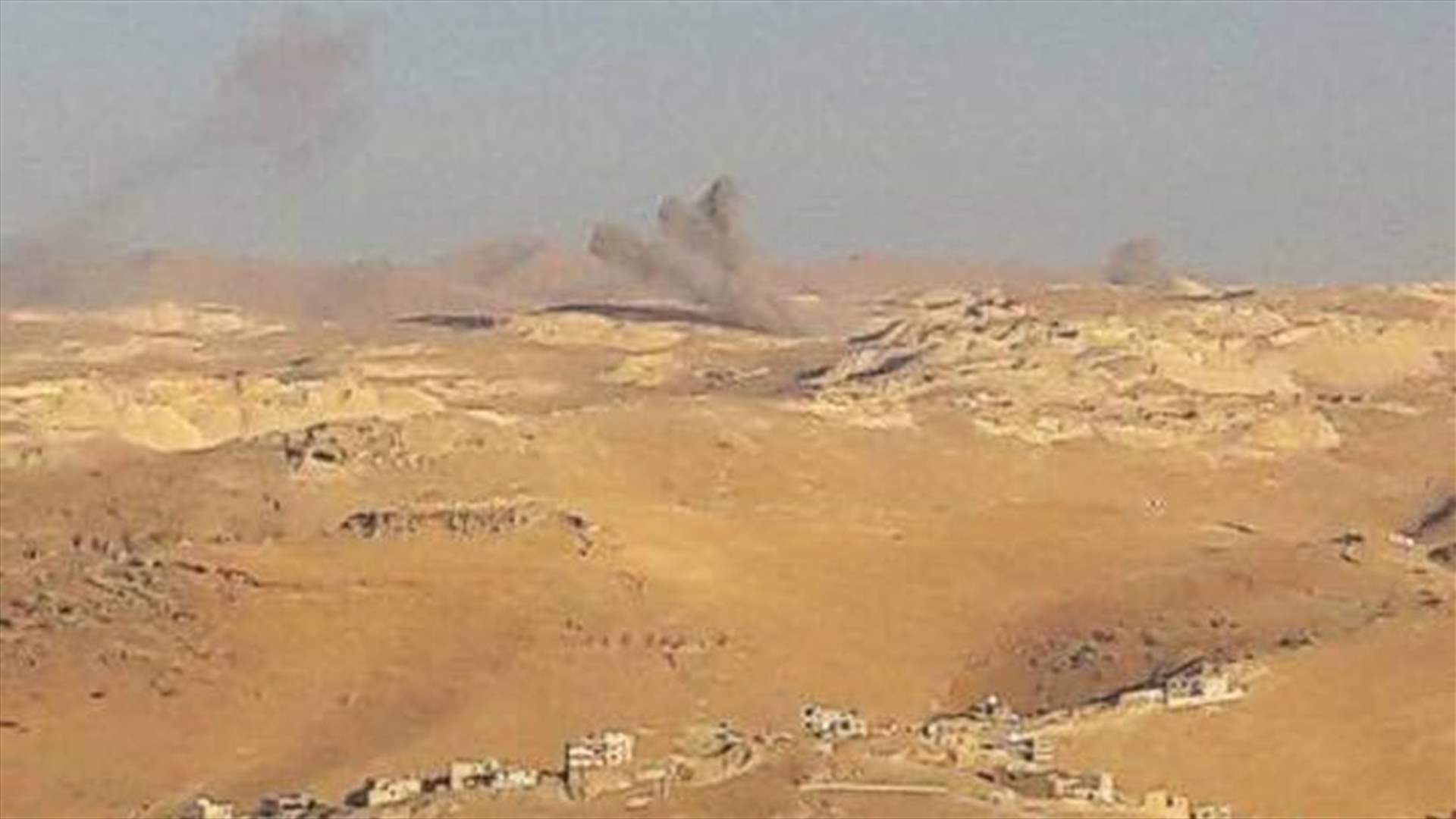 الطيران السوري اغار على مواقع المسلحين في جرود عرسال