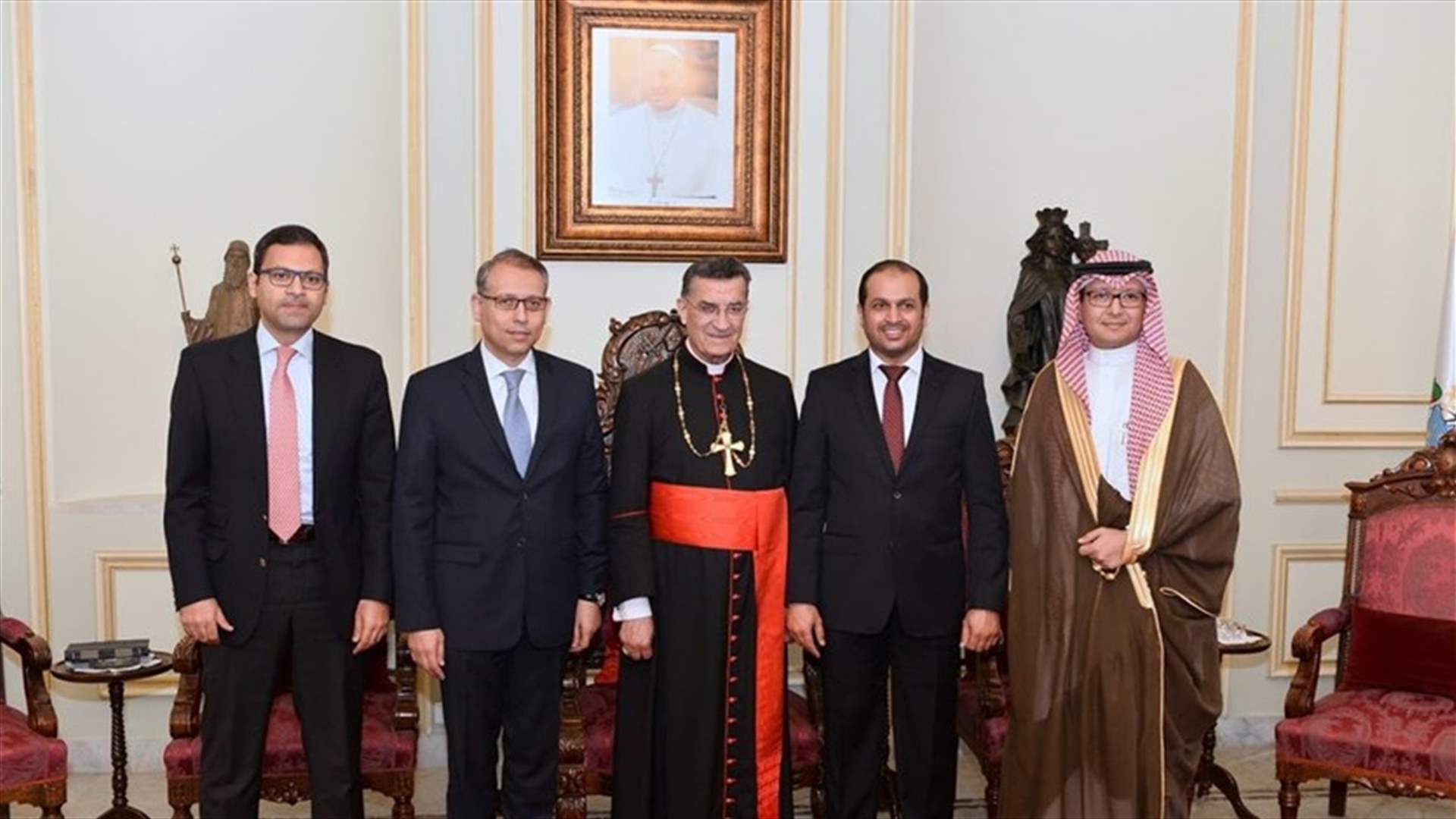 الراعي بحث مع النجاري والشامسي وبخاري في تطورات الازمة مع قطر