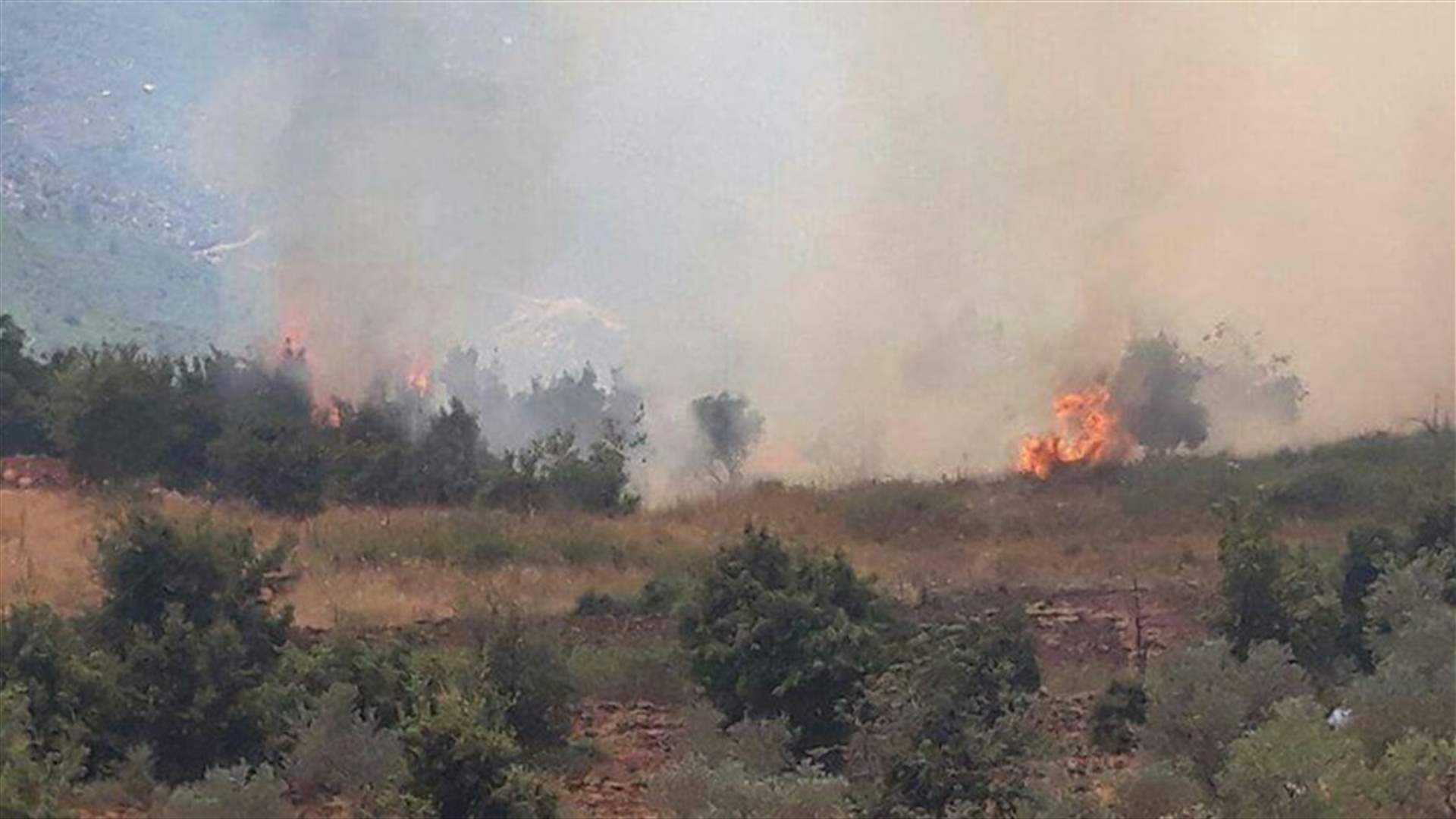 [PHOTOS] Huge fire erupts in Akkar town of Harar