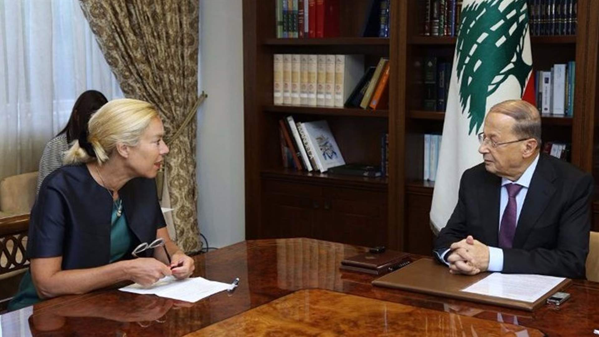 Aoun​ to Kaag: Lebanon committed to implementing 1701, as Israel continues to breach airspace