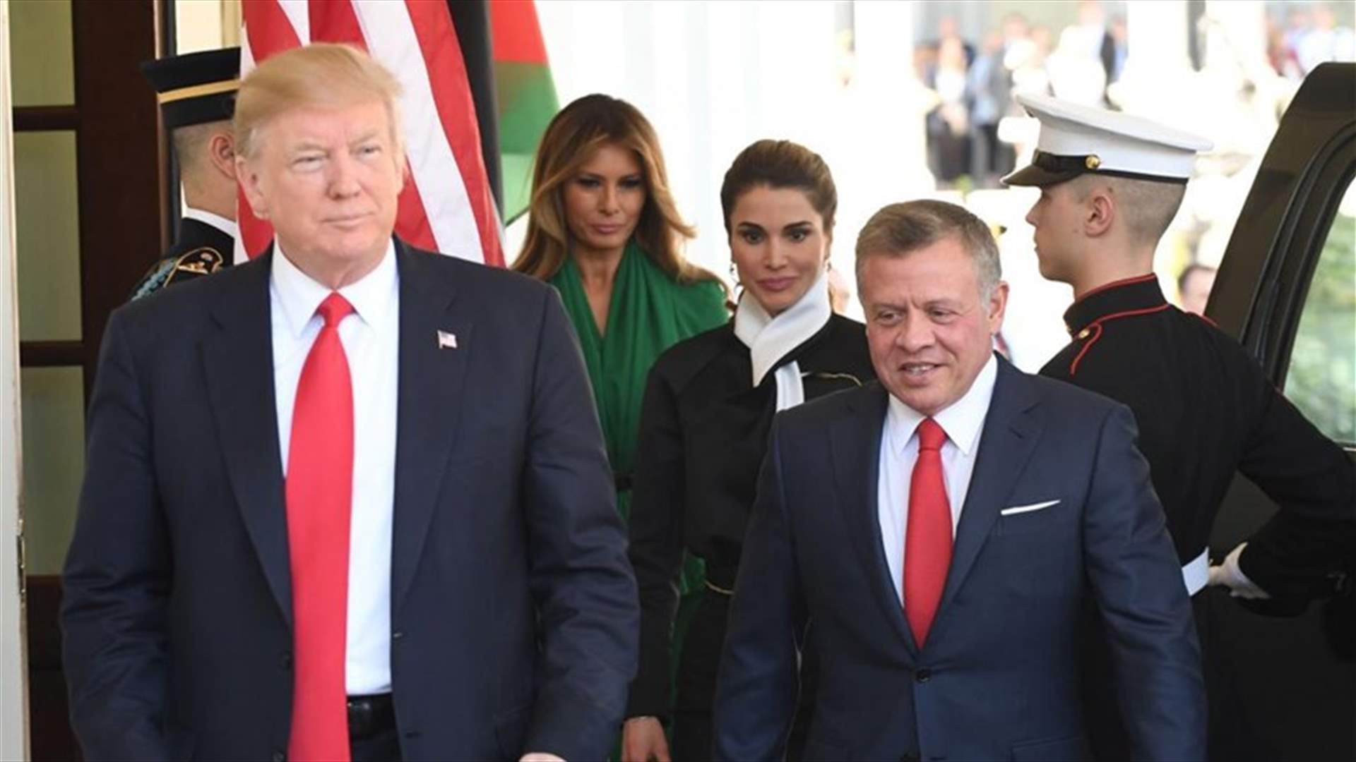 ترامب يبحث مع ملك الأردن التوترات في المنطقة