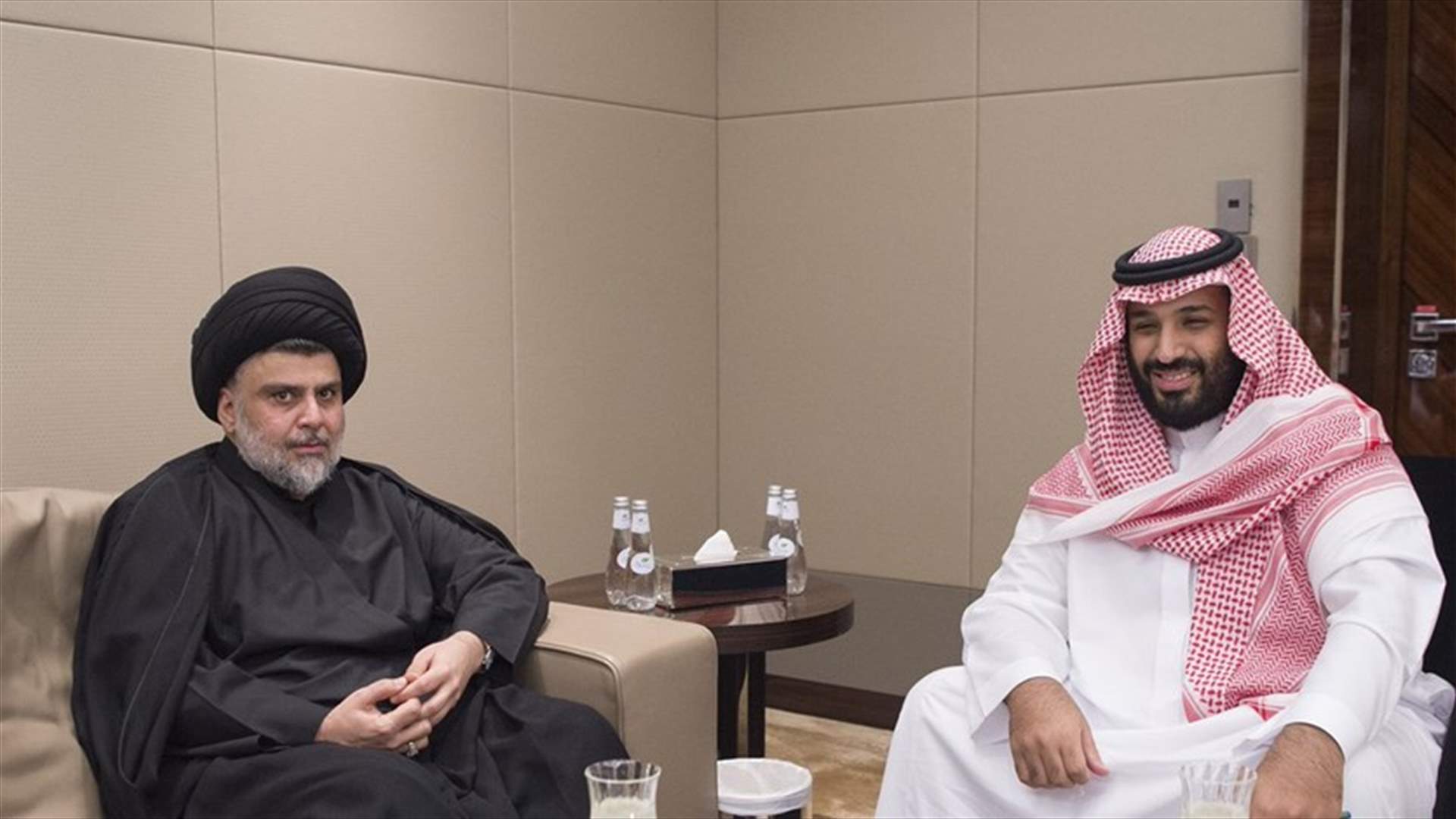 بالصورة - محمد بن سلمان يلتقي مقتدى الصدر في جدة