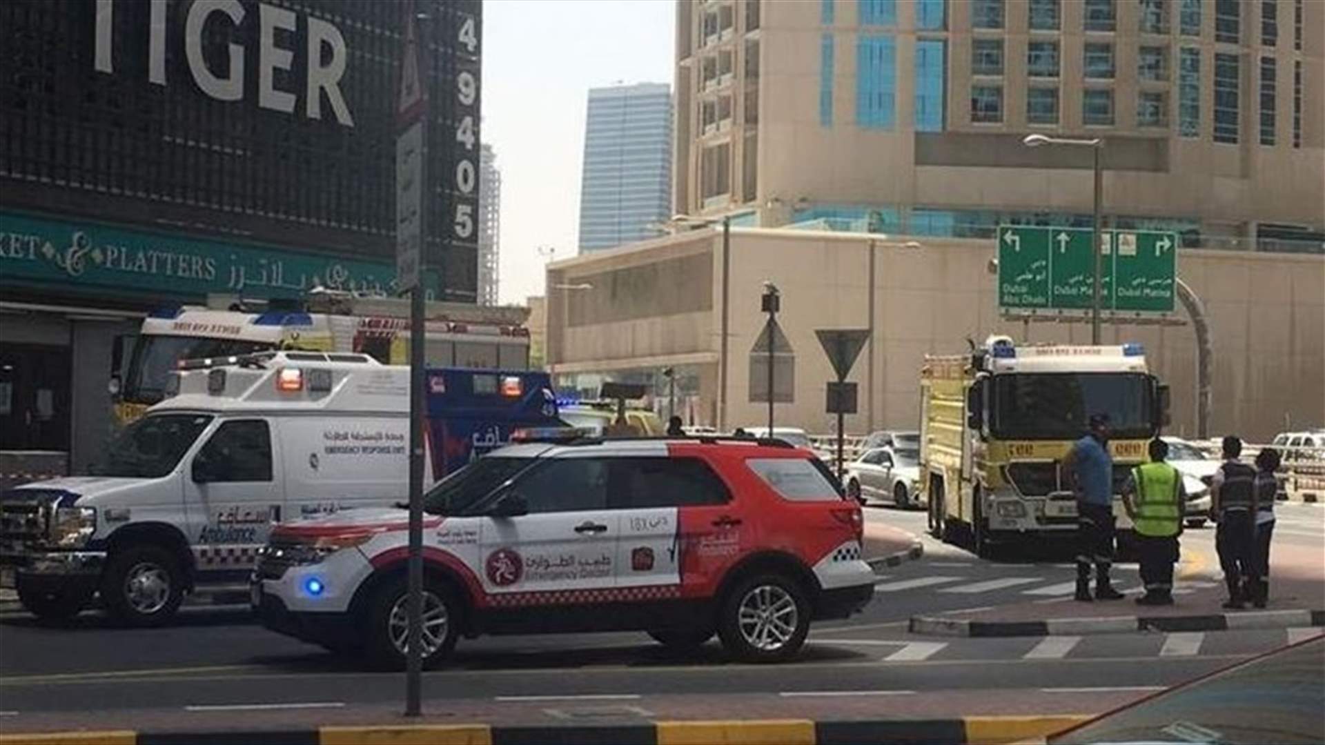 إخماد حريق في برج "تايغر" في دبي