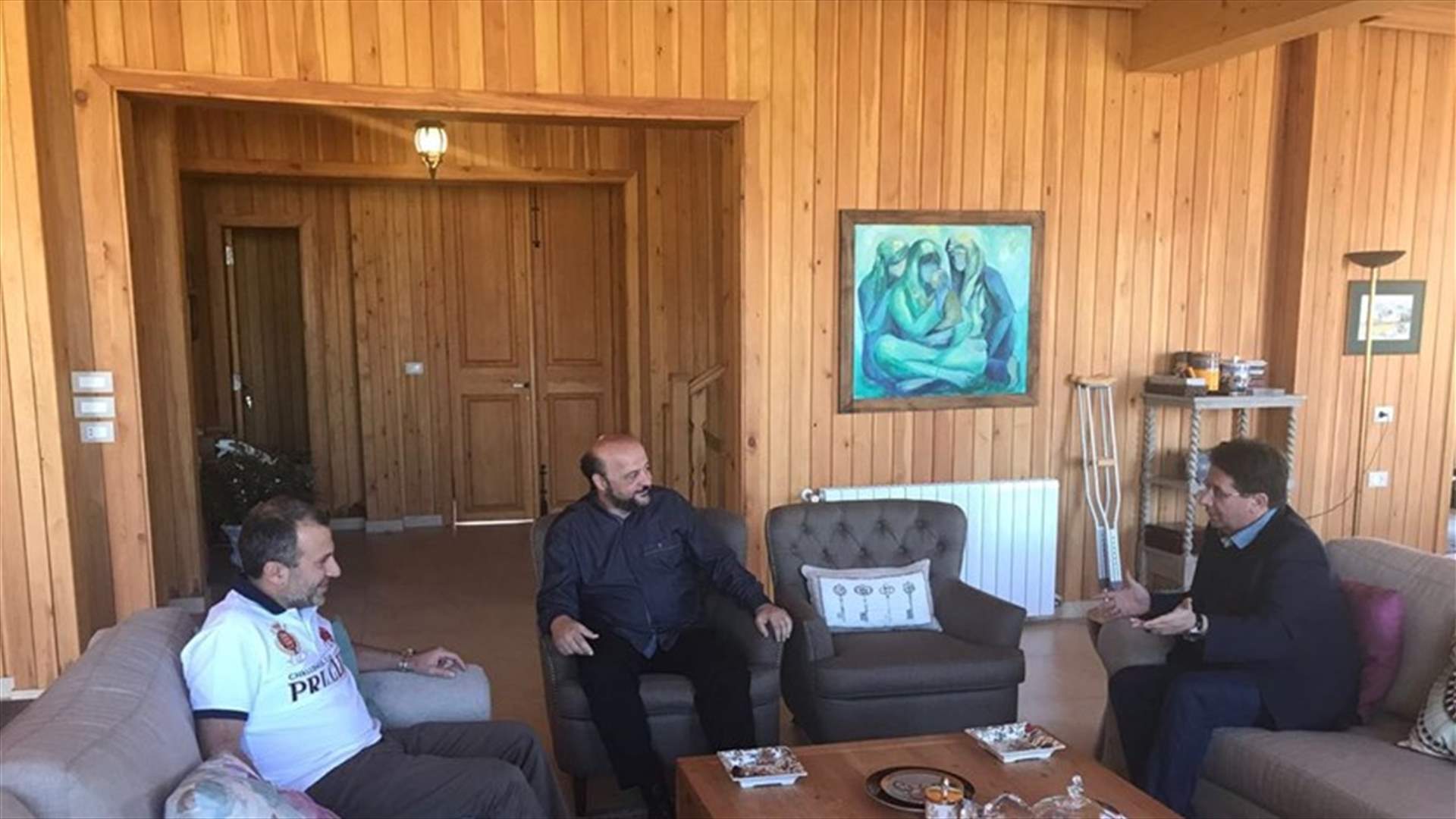 بالصورة - لقاء ثلاثي في اللقلوق