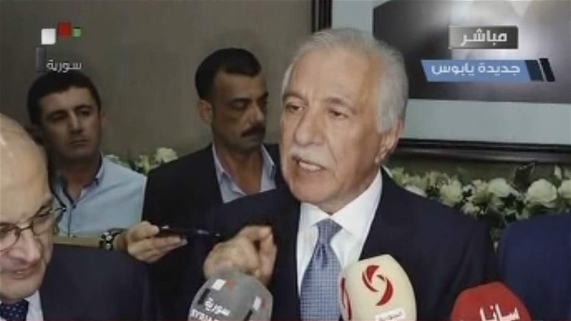 وزيران لبنانيان في سوريا