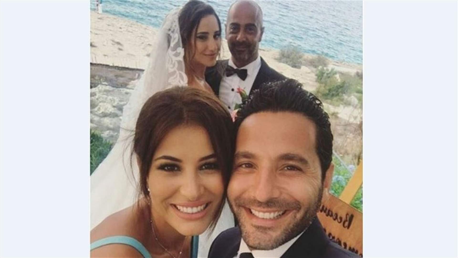 بالصور- شقيقة وسام بريدي تتزوج في قبرص... وإطلالة رائعة لريم السعيدي!