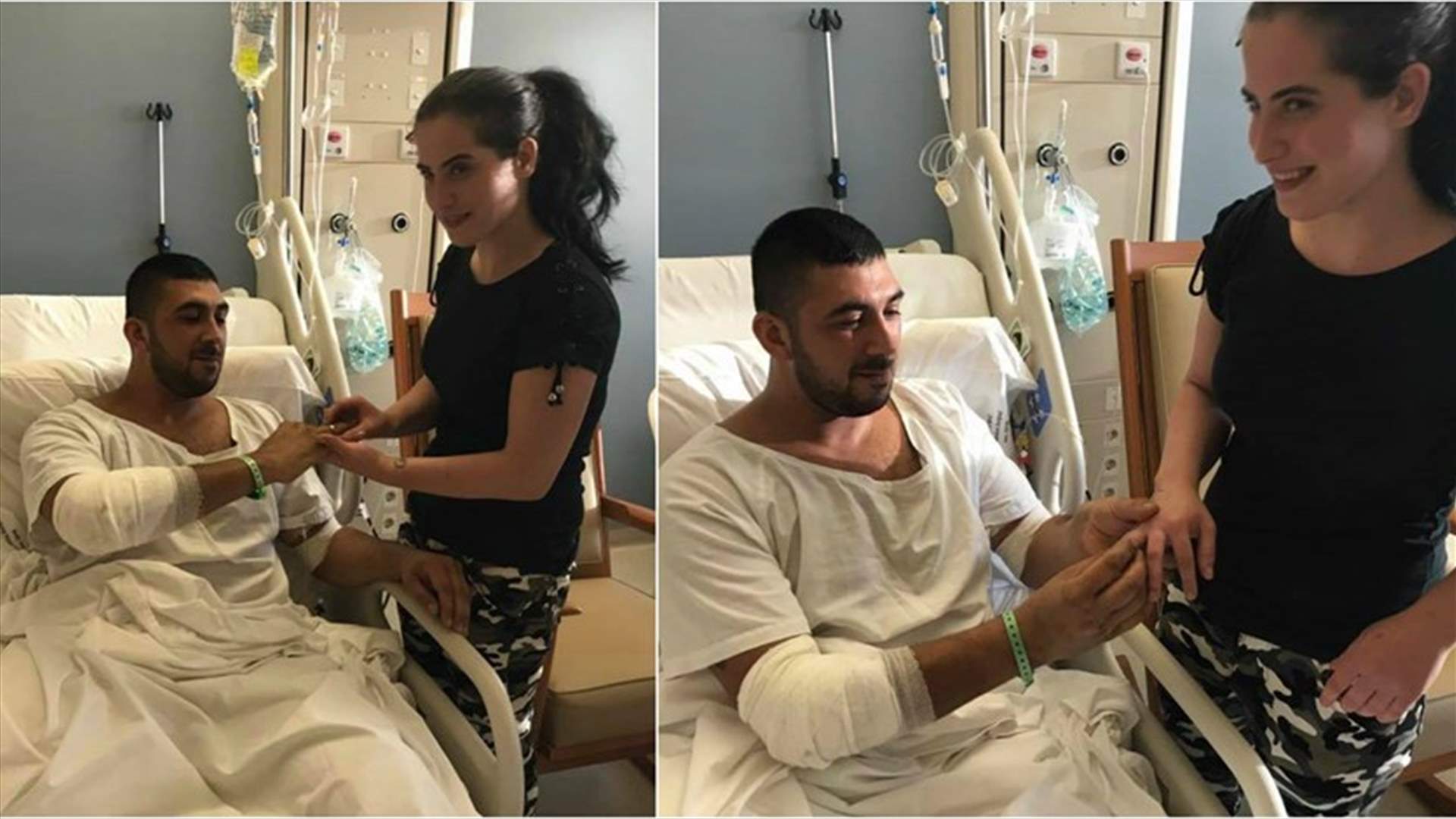 جندي جريح في الجيش يعلن خطوبته...والفضل لـ "فجر الجرود"!