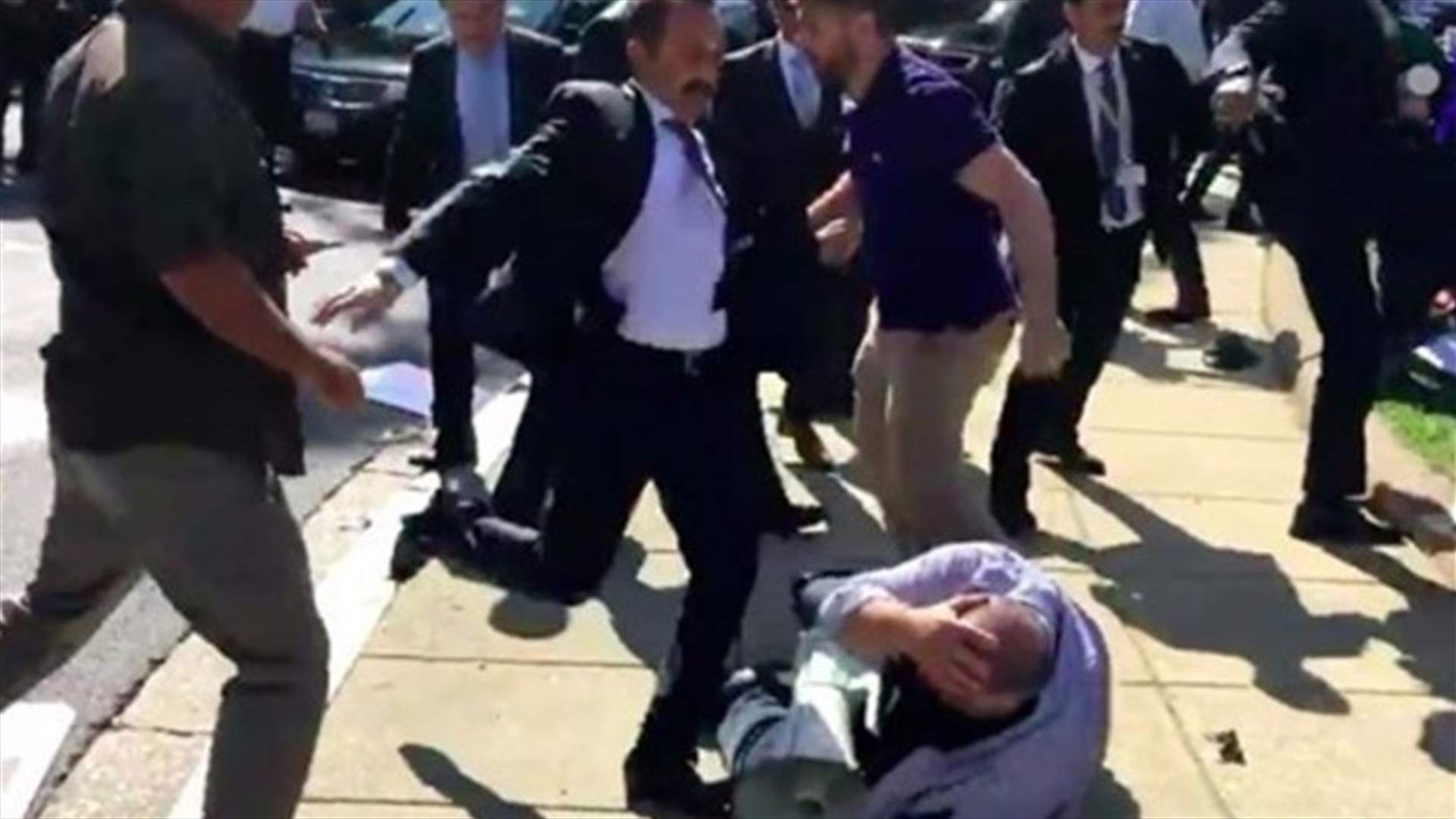 توجيه اتهامات لـ19 شخصا بشأن شجار خلال زيارة إردوغان لأميركا