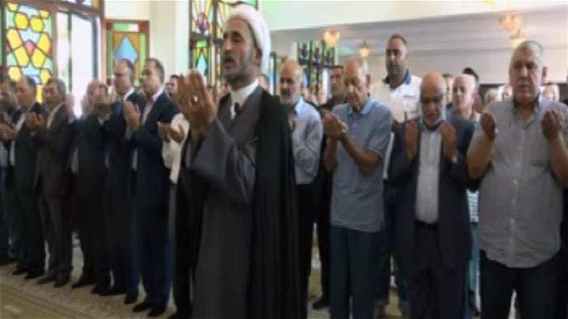 بري شارك في صلاة عيد الأضحى