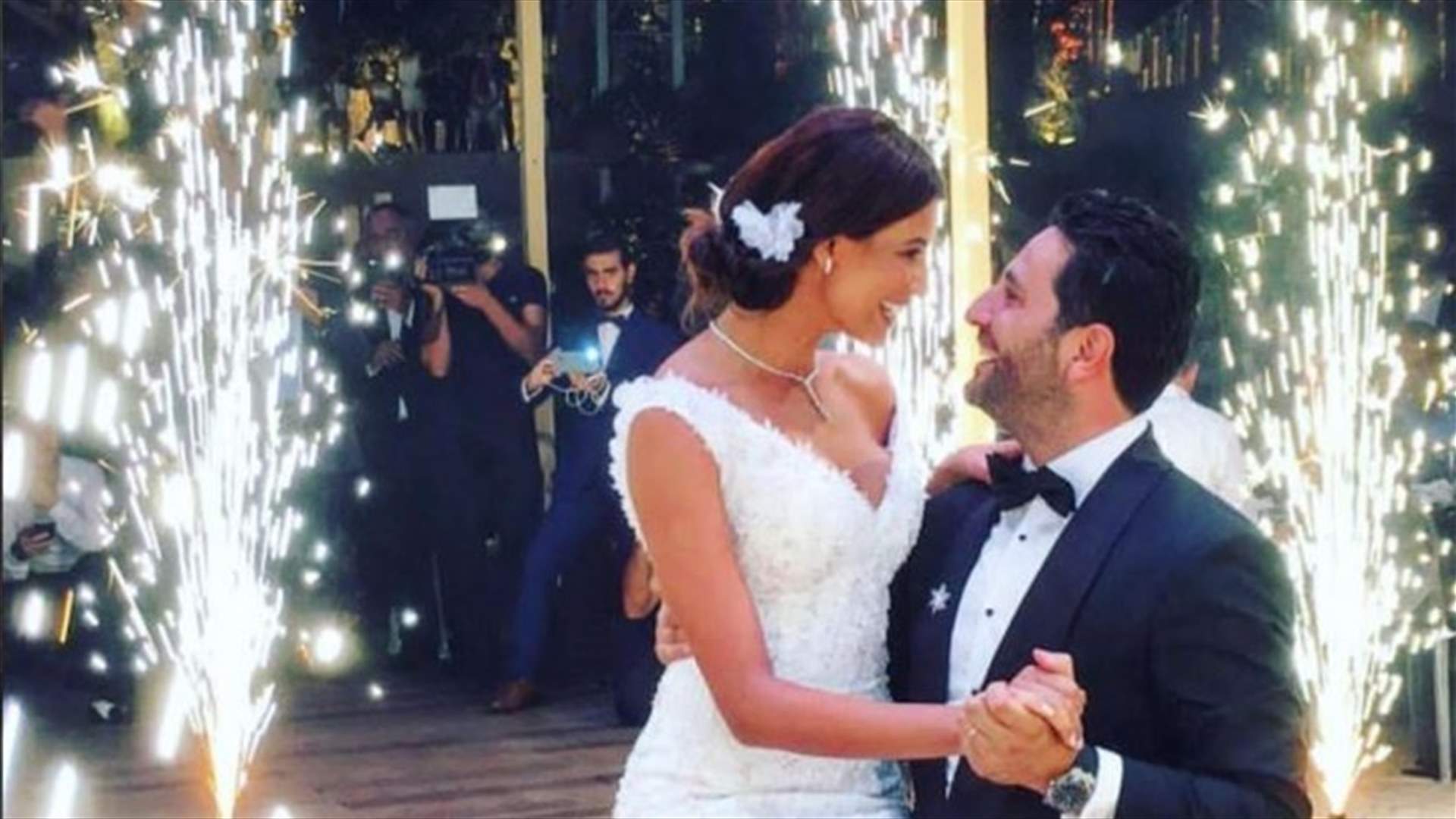 بالفيديو- هذا ما فعله وسام بريدي وريم السعيدي بعد حفل الزفاف!