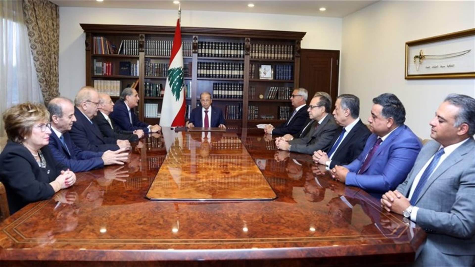 عون استقبل مجلس القضاء الاعلى