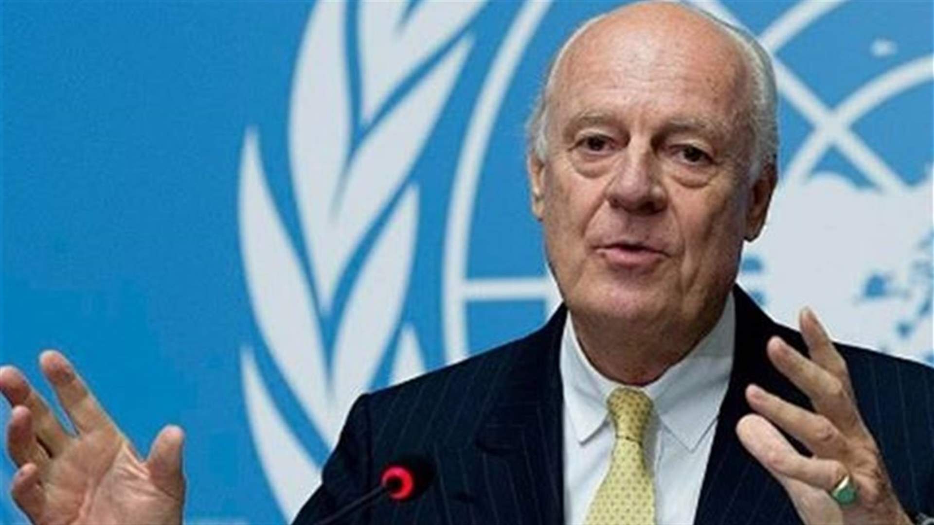 دي ميستورا: على المعارضة السورية أن تدرك أنها لم تربح الحرب