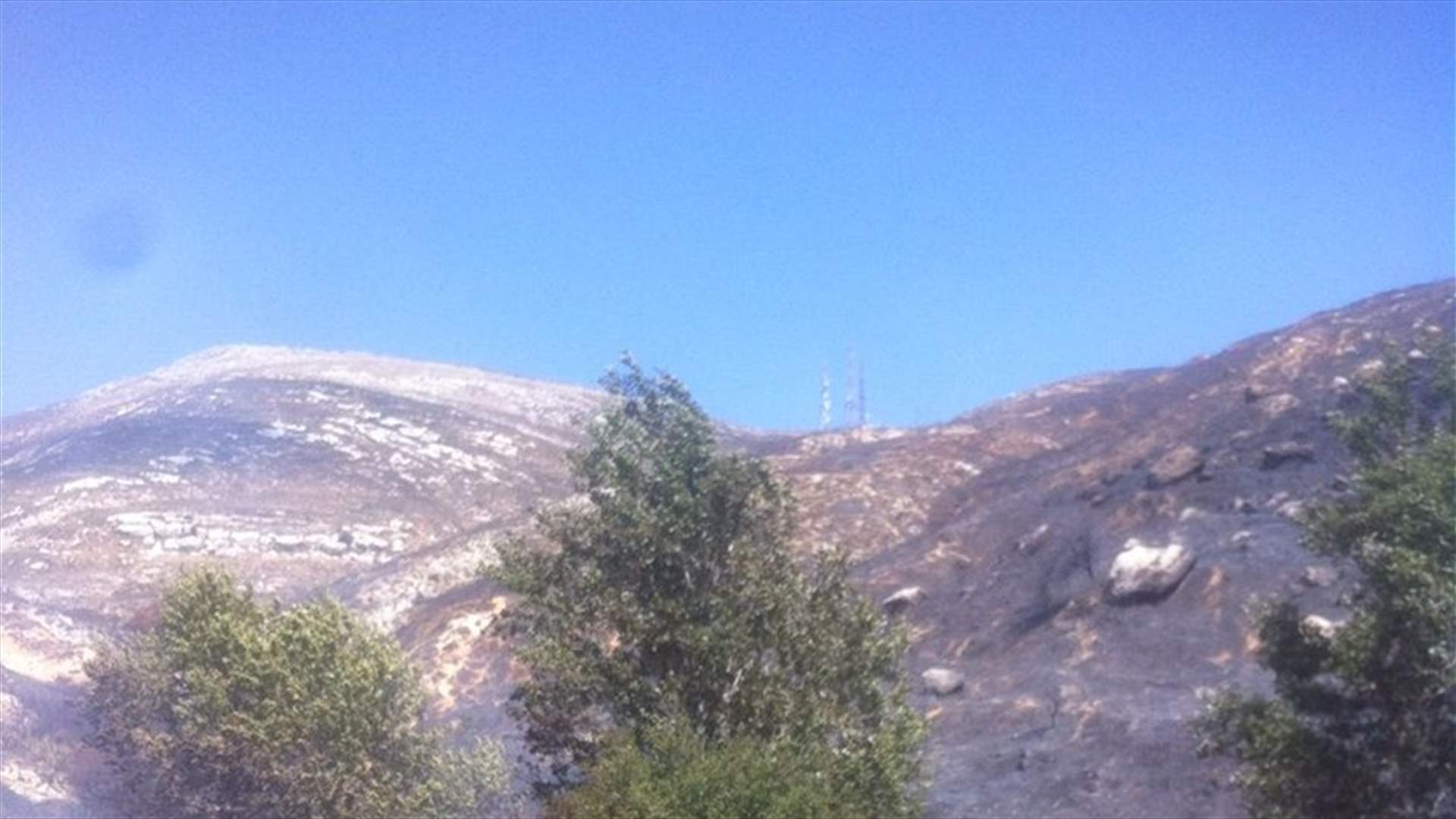 بالصورة - حريقان في خراج النخلة الكورة
