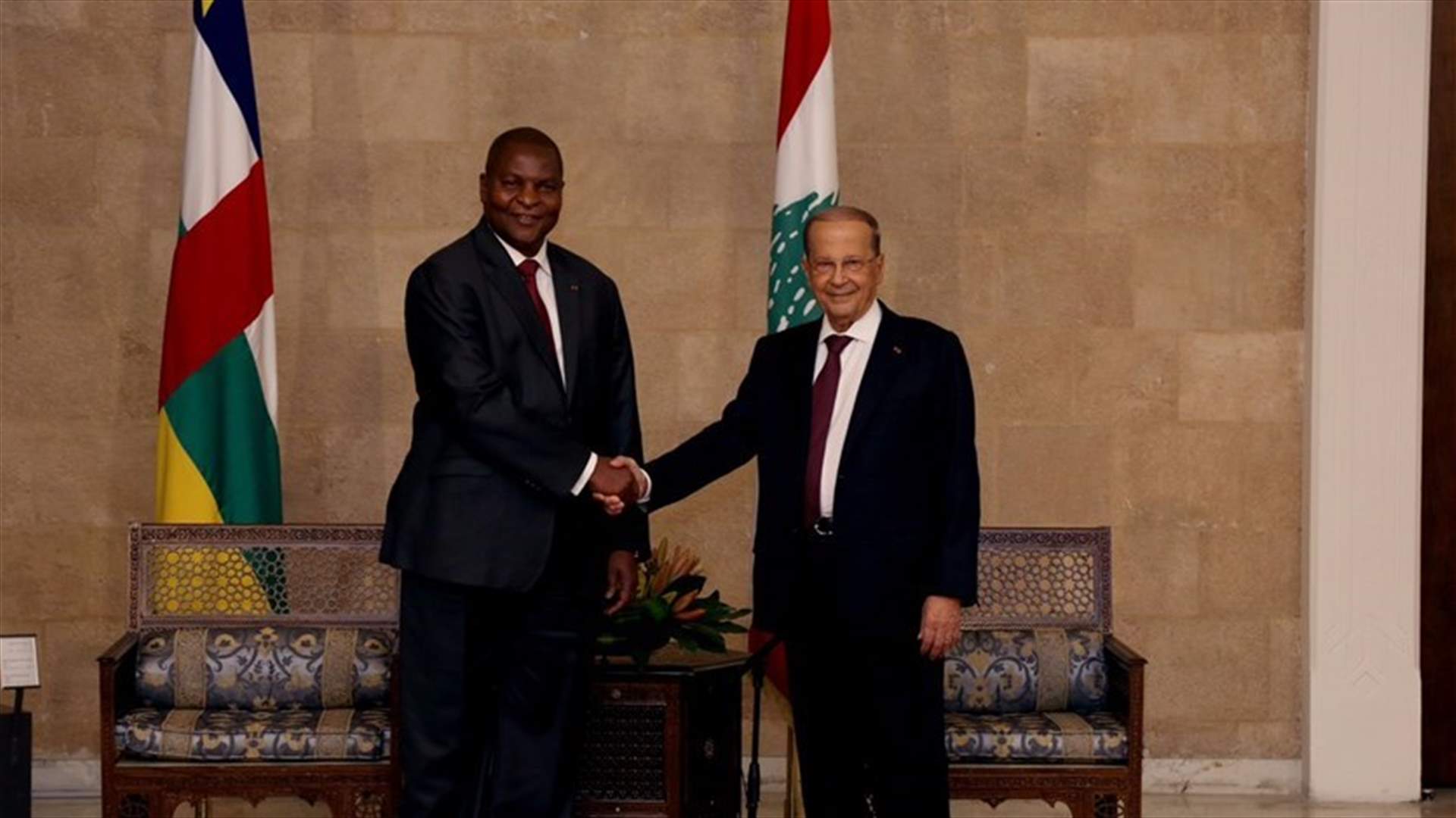 Aoun says Lebanese in Central African Republic are confident that they are protected