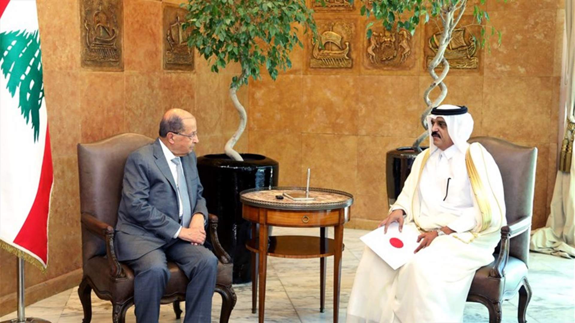 رسالة من أمير قطر الى الرئيس عون
