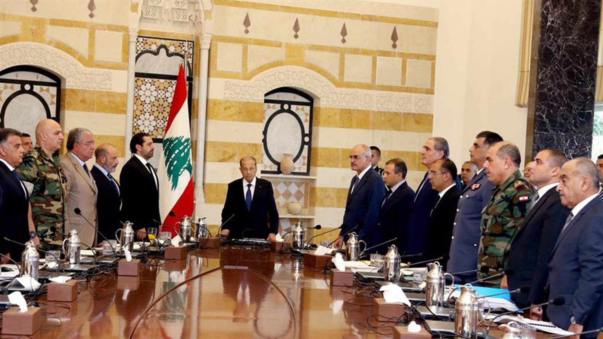 المجلس الاعلى للدفاع التأم برئاسة عون