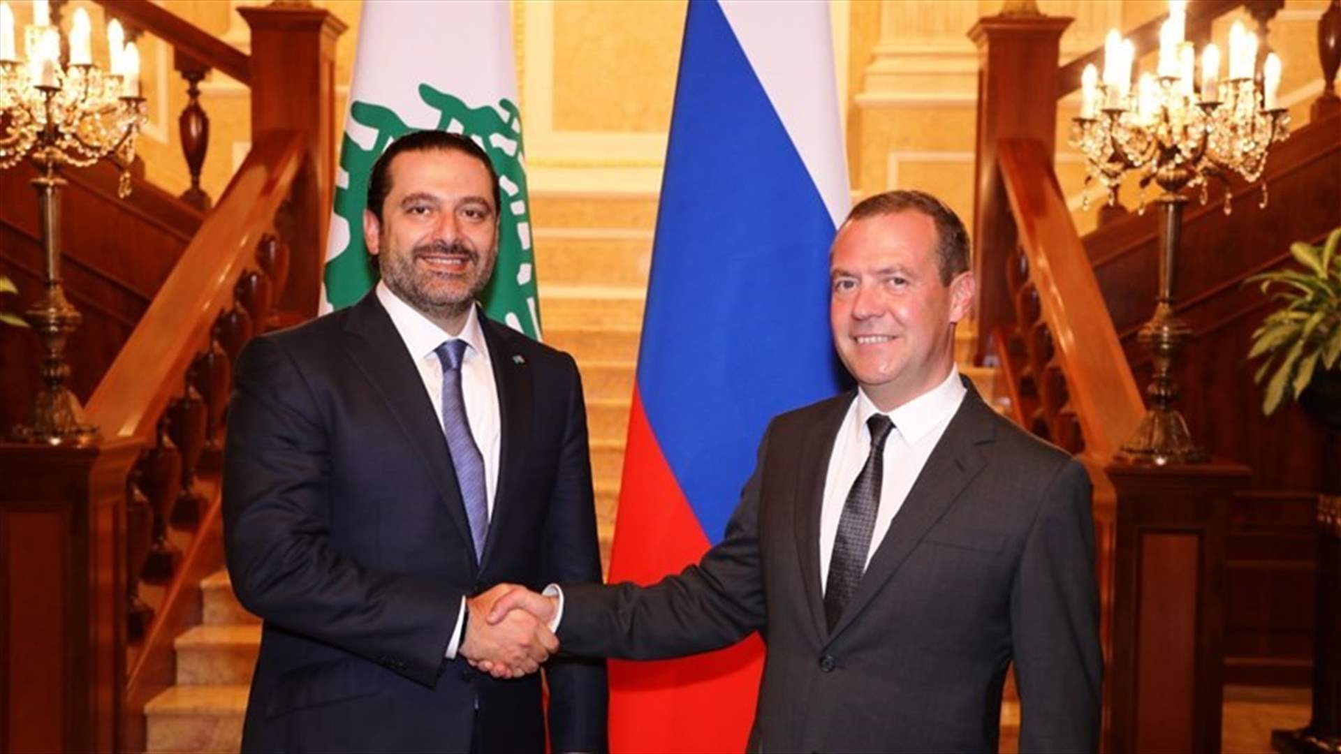 Hariri meets with Russian counterpart; stresses need to dissociate Lebanon from regional crises