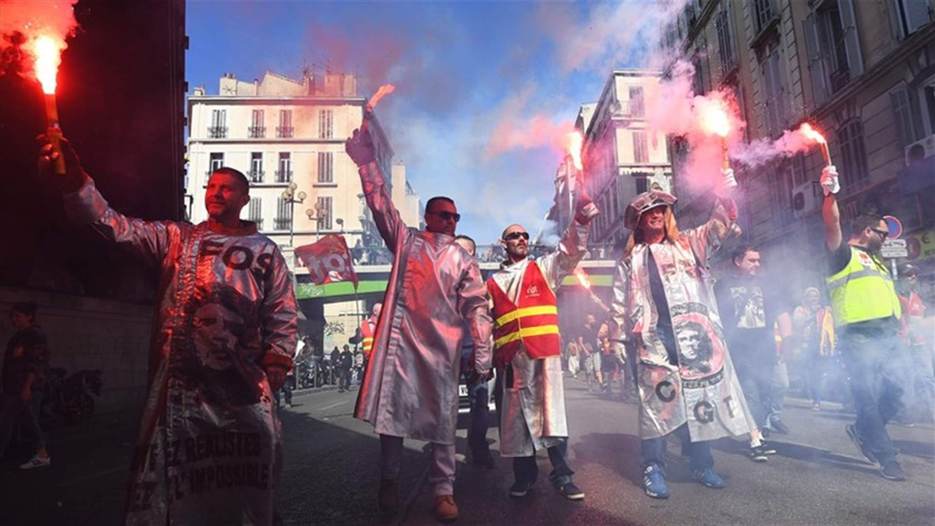 نحو 223 الفا تظاهروا في فرنسا ضد تعديل قانون العمل